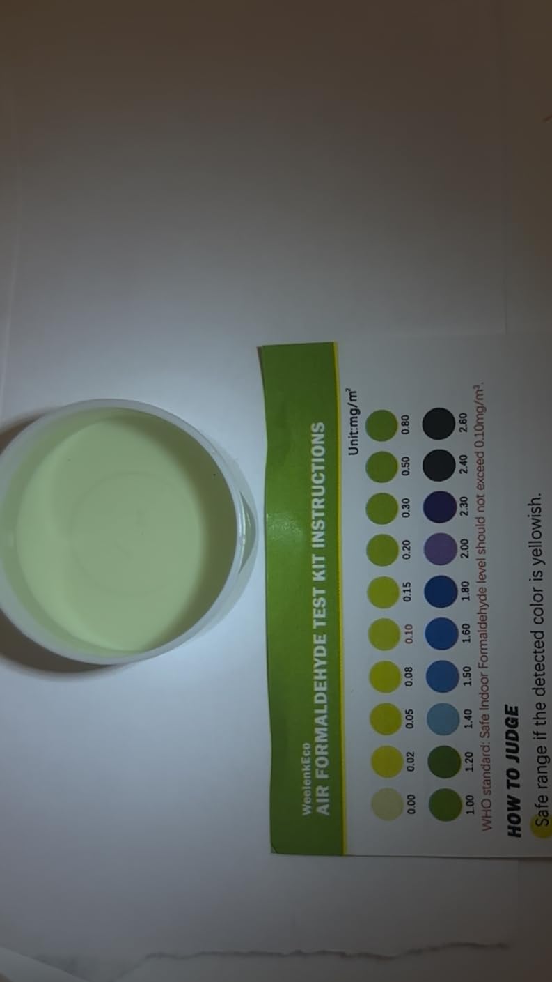 Air Formaldehyde (HCHO) DIY Test Kit (3 Kit) - Find Out How Much Formaldehyde is in The air Around You, Suitable for Detecting Formaldehyde Levels in The air of Various Indoor environments - Customer Photo 2