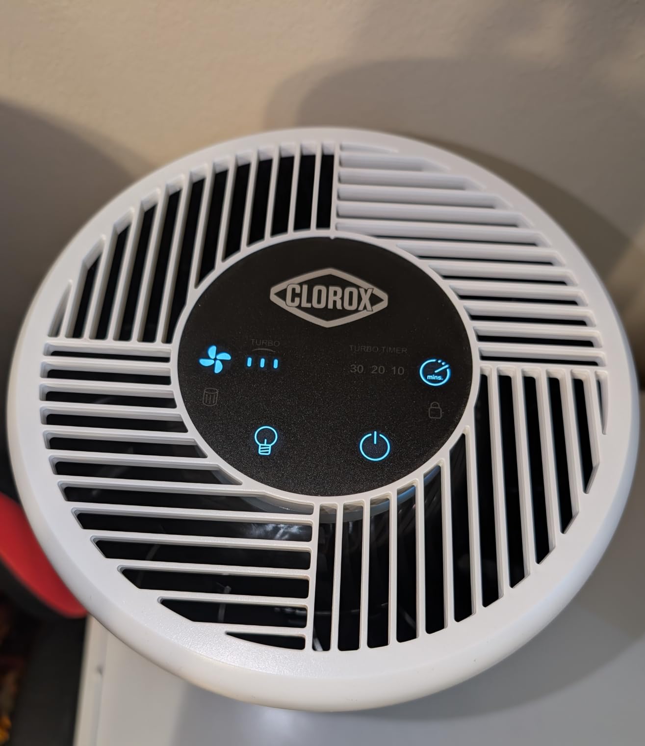 Clorox Turbo Air Purifiers for Home, True HEPA Filter, Quickly Cleans Medium Rooms Up to 1,000 Sq Ft, Reduces 99.9% of Mold, Viruses, Wildfire Smoke, Allergens, Pet Allergies, Dust, Whisper Quiet Customer Review Clorox Turbo Air Purifiers for Home, True HEPA Filter, Quickly Cleans Medium Rooms Up to 1,000 Sq Ft, Reduces 99.9% of Mold, Viruses, Wildfire Smoke, Allergens, Pet Allergies, Dust, Whisper Quiet - Customer Photo 1