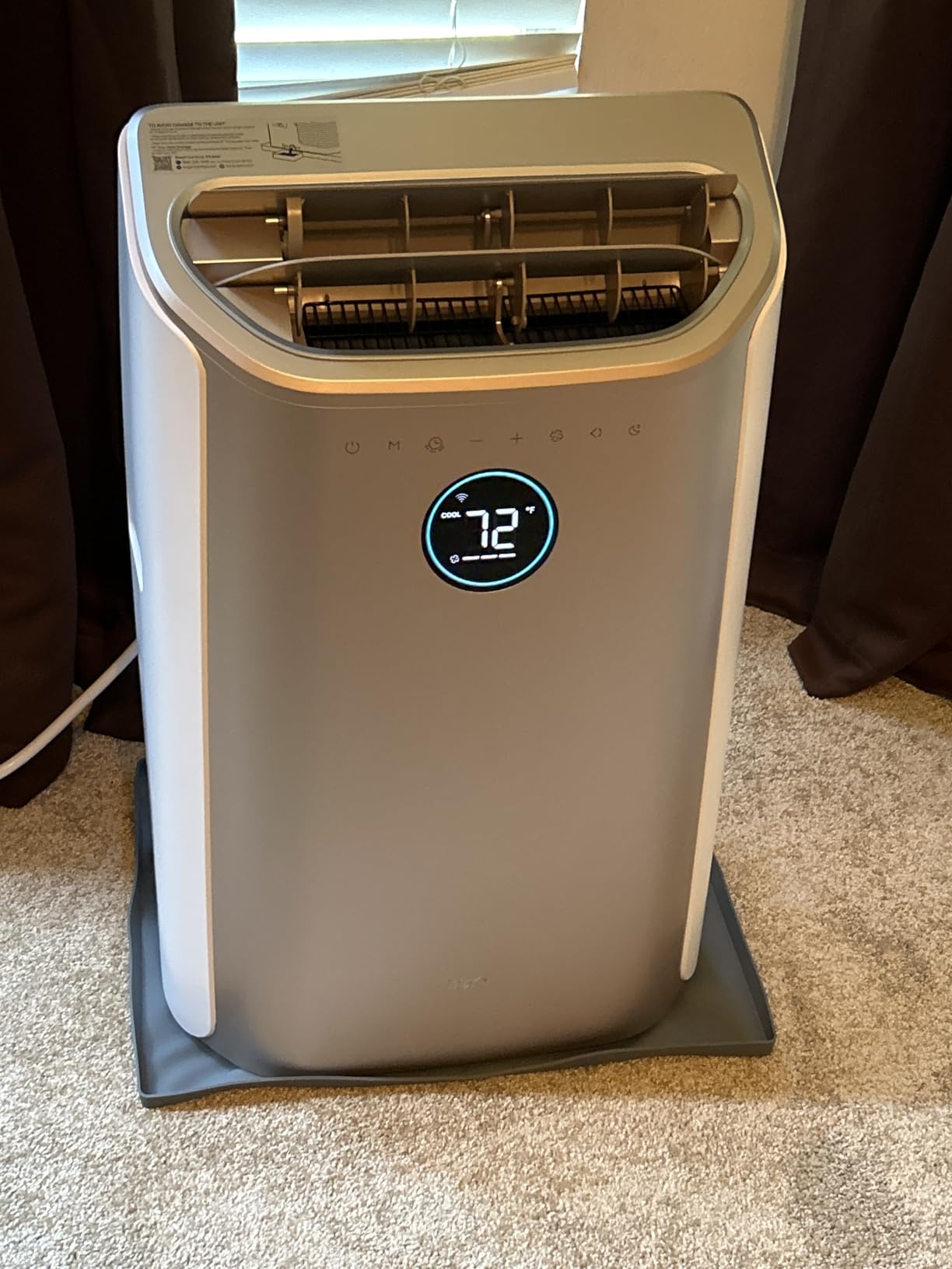 Dreo Portable Air Conditioners, 12,000 BTU AC Unit for Bedroom with Drainage-free Cooling, 46dB Quiet, APP/Voice/Remote, 24h Timer with Fan & Dehumidifier, Smart Standing AC for Room Indoors, AC515S Customer Review Dreo Portable Air Conditioners, 12,000 BTU AC Unit for Bedroom with Drainage-free Cooling, 46dB Quiet, APP/Voice/Remote, 24h Timer with Fan & Dehumidifier, Smart Standing AC for Room Indoors, AC515S - Customer Photo 2