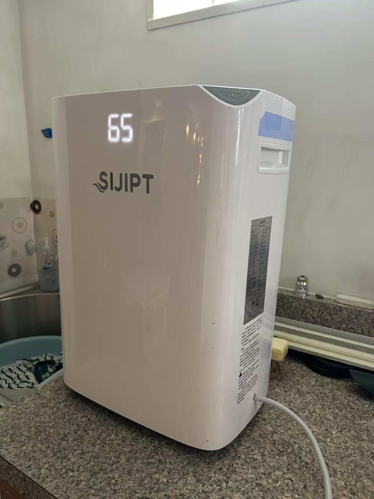 80 Pints Dehumidifier with Pump, Sijipt Energy Star Dehumidifier for Basement Home and Large Room with 6.56 inch Drain Hose, Auto-Shutoff 24H Timer, and Memory Starting - Customer Photo 2