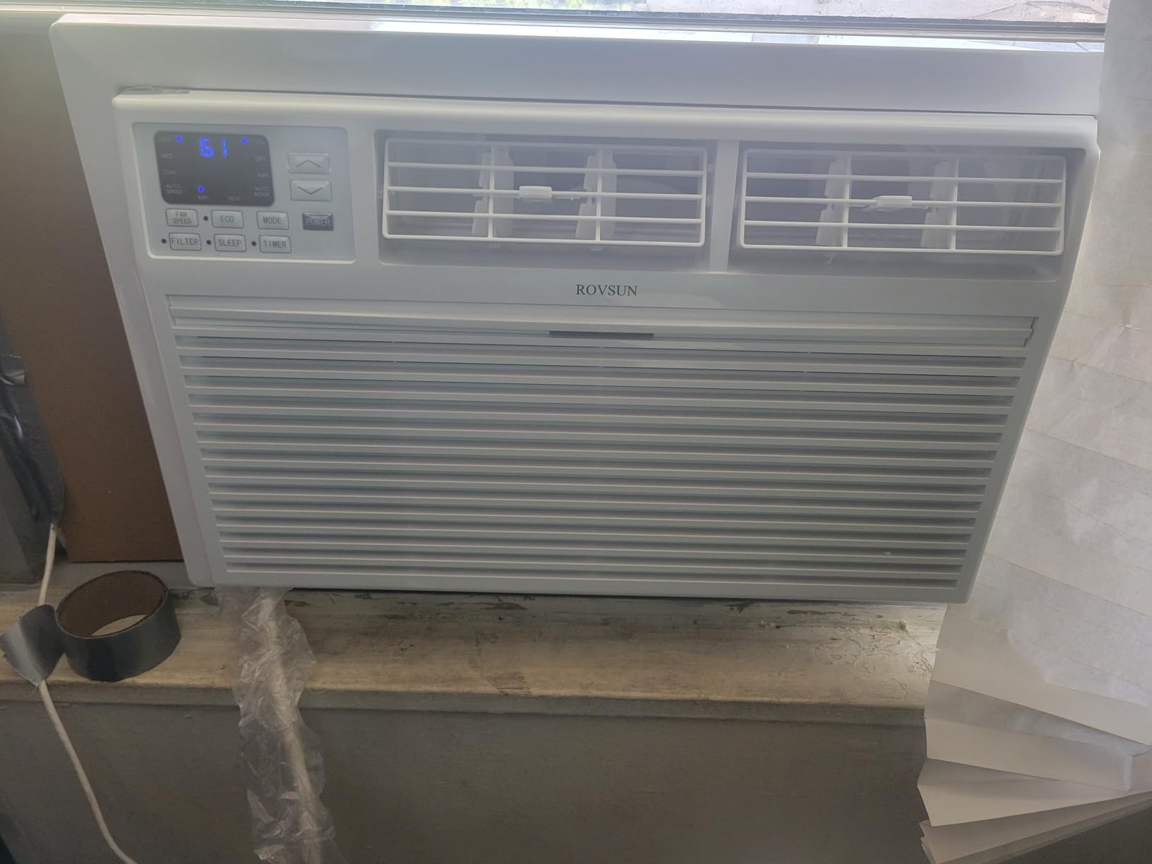 ROVSUN Smart 8000 BTU Through the Wall Air Conditioner with Heat, Wall AC Unit & Heater Combo with Remote, APP & Voice Control & Timer Function, Compatible with Alexa/Google Assistant, 115V/60Hz - Customer Photo 2
