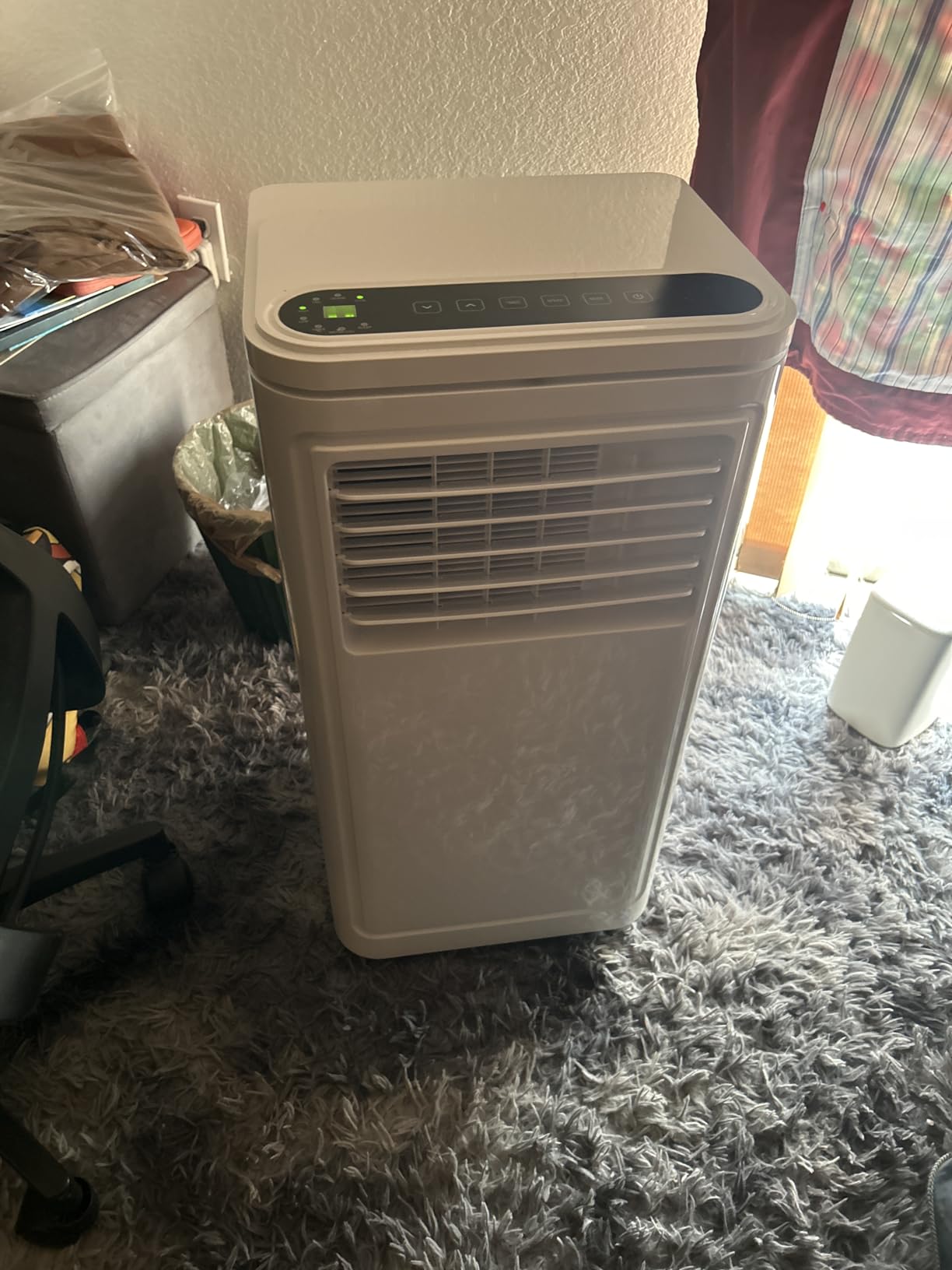 10,000 BTU Portable Air Conditioner, 3-IN-1 Smart AC Unit with Fan/Dehumidifier/Drainage-free Cooling, APP/Voice/Remote/Touch, 47 dB, Sleep Mode, Window Installation Kit, 24H Timer for Home/Office - Customer Photo 1