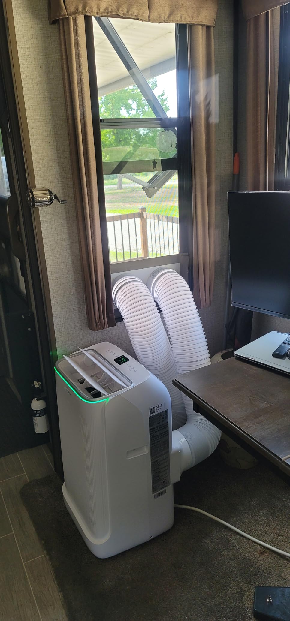 ZAFRO 16,000 BTU (12,000 BTU SACC) Portable Air Conditioners, Ultra Quiet(42dB) Dual Duct Smart AC with Drainage-free Cooling/24Hrs Timer/APP/Remote/Cool, Fan & Dehumidifier Modes for Indoor Rooms - Customer Photo 2