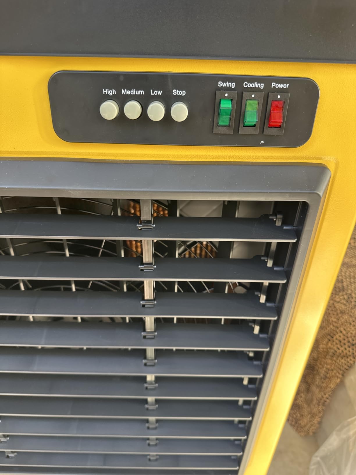 MEPTY 50IN Portable Swamp Cooler, 6550CFM Evaporative Air Cooler, 19.5Gal Tank with Continuous Auto Fill, 120°Oscillation, 3Speed Evaporative Cooler for Outdoor Patio, Garage, Factory Use - Customer Photo 2