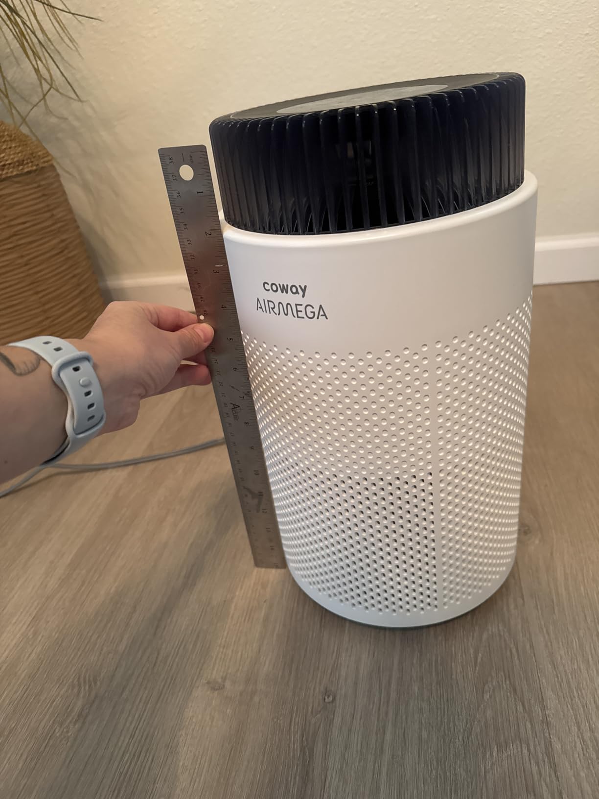 COWAY Air Purifiers for Bedroom Home up to 450 ft², HyperCaptive Filter for Smoke, Allergies, Pet Dander, AQI Monitor, Auto&Sleep Mode, Timer, Filter Indicator, Night Light, 3yr Warranty, 50 White - Customer Photo 1