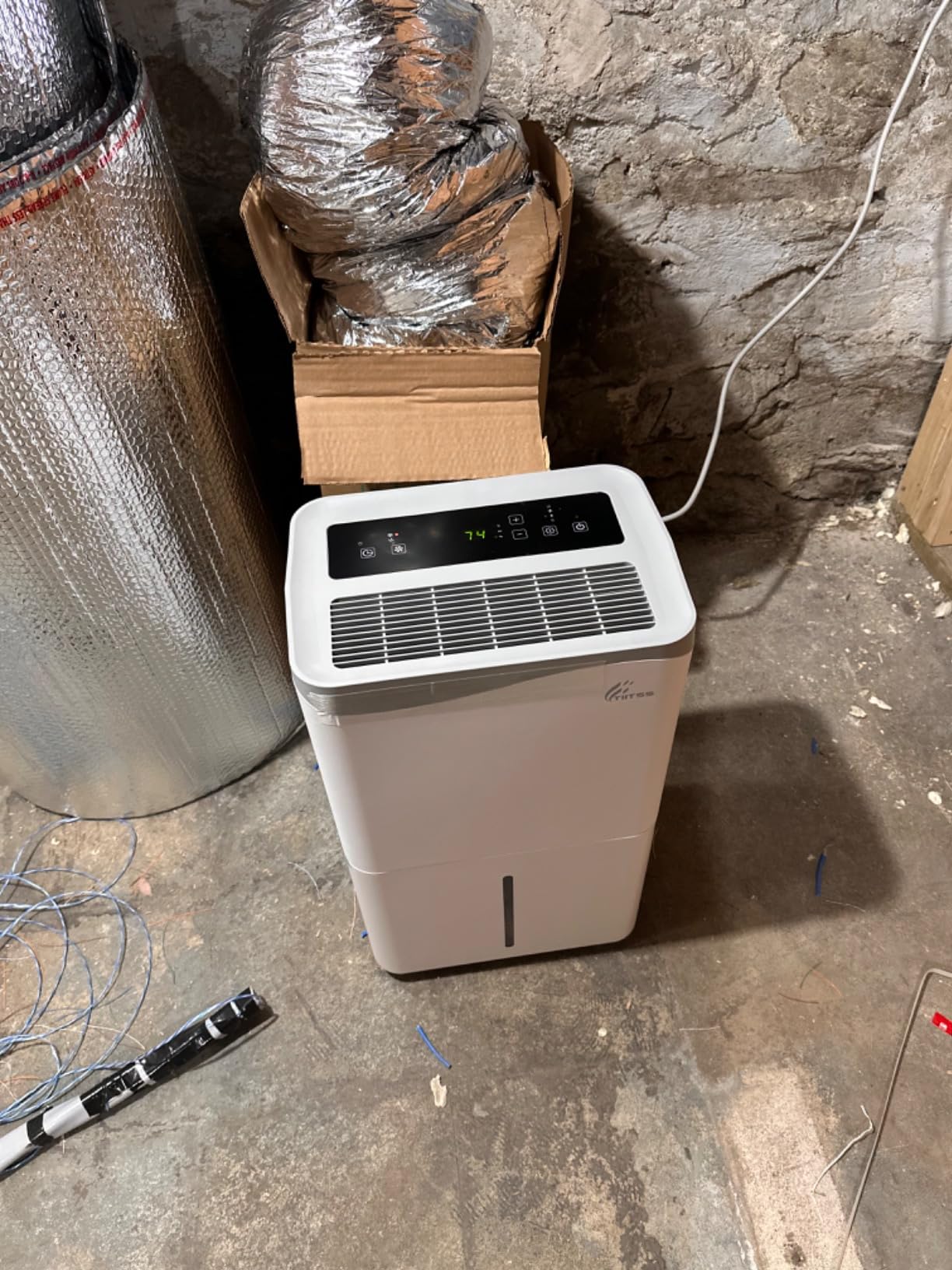 180 Pints Commercial Dehumidifier with Pump & Drain Hose, Crawl Space Dehumidifier for Basement, Industrial, Garage, Home, Cover Up to 8000Sq Ft Large Smart Dehumidifiers Whole House Dehumidifiers - Customer Photo 2