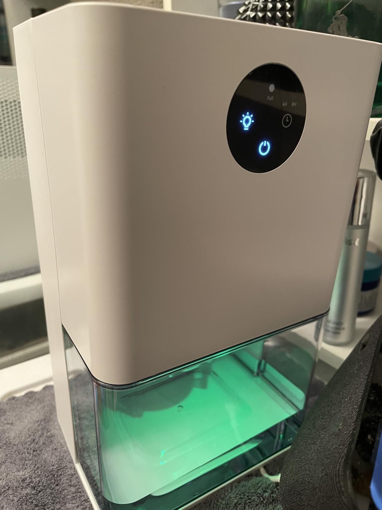 Dehumidifier, 50 OZ Small Dehumidifiers for Room for Home, Quiet with Auto Shut Off, Dehumidifiers for Bedroom (300 sq. ft), Bathroom, RV, Closet Customer Review Dehumidifier, 50 OZ Small Dehumidifiers for Room for Home, Quiet with Auto Shut Off, Dehumidifiers for Bedroom (300 sq. ft), Bathroom, RV, Closet - Customer Photo 2