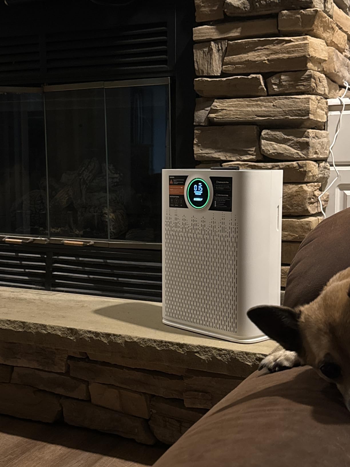 Smart Air Purifier for Home Large Rooms, with WiFi Control, Covers Up to 2400 Ft², Smart Mode, AQI Display, 22dB Sleep Mode & Aromatherapy with 2X-Power Filtration, HAP603WF, Bright White Customer Review Smart Air Purifier for Home Large Rooms, with WiFi Control, Covers Up to 2400 Ft², Smart Mode, AQI Display, 22dB Sleep Mode & Aromatherapy with 2X-Power Filtration, HAP603WF, Bright White - Customer Photo 1