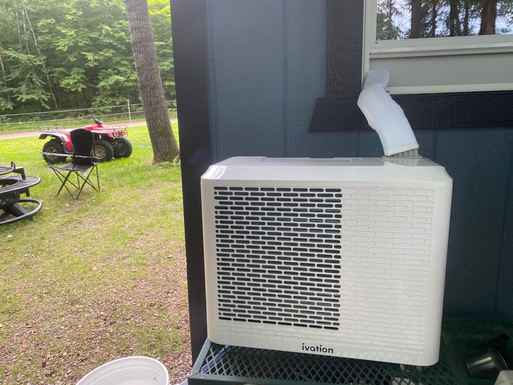 Ivation 6,500 BTU Camper Air Conditioner | Portable Over-the-Window Sill AC, Fan & Dehumidifier for RV, Caravan & Motorhome | Digital Display, Temperature Control, Timer, Sleep Mode, Whisper Quiet - Customer Photo 2