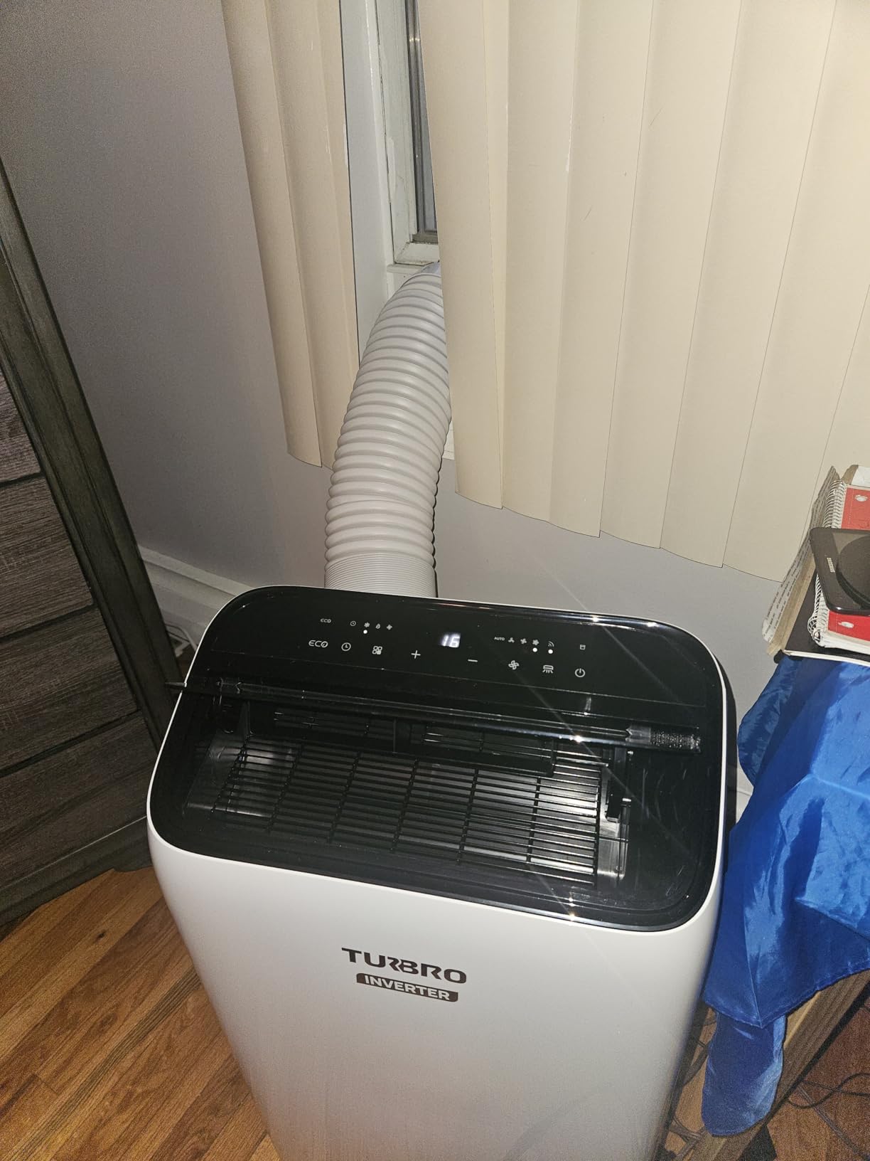 TURBRO Greenland 14,000 BTU Inverter Portable Air Conditioner, High Efficiency, Quiet Operation, Cools Up to 600 Sq. Ft., Dehumidifier & Fan, with Remote, WiFi, and Alexa/Google Assistant Customer Review TURBRO Greenland 14,000 BTU Inverter Portable Air Conditioner, High Efficiency, Quiet Operation, Cools Up to 600 Sq. Ft., Dehumidifier & Fan, with Remote, WiFi, and Alexa/Google Assistant - Customer Photo 1