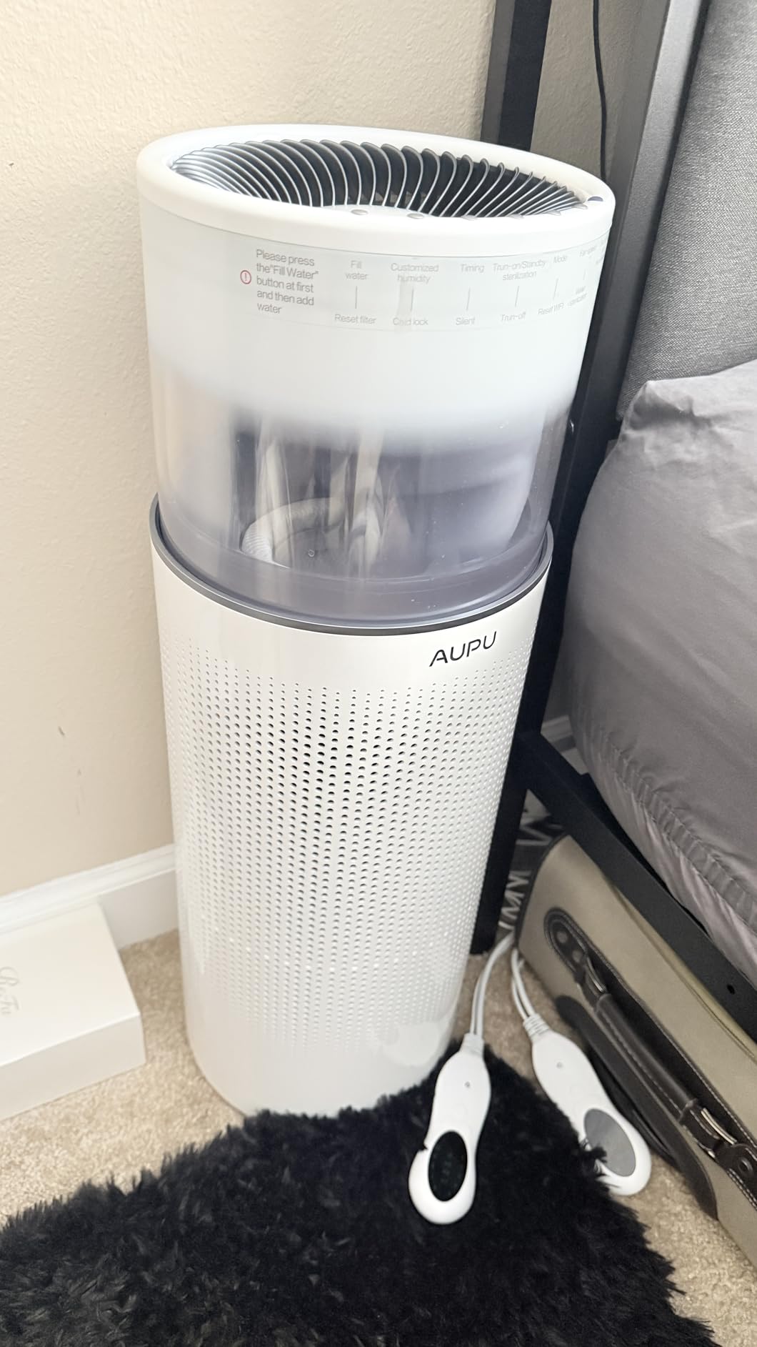 2 in 1 Air Purifier with Humidifier,Air Purifiers for Home Large Room,Humidifier and Air Purifier in one HEPA Purifier for Home Pets Remove Pet Odor Smoke Pollen Dust for Bedroom,Living Room,Office - Customer Photo 1