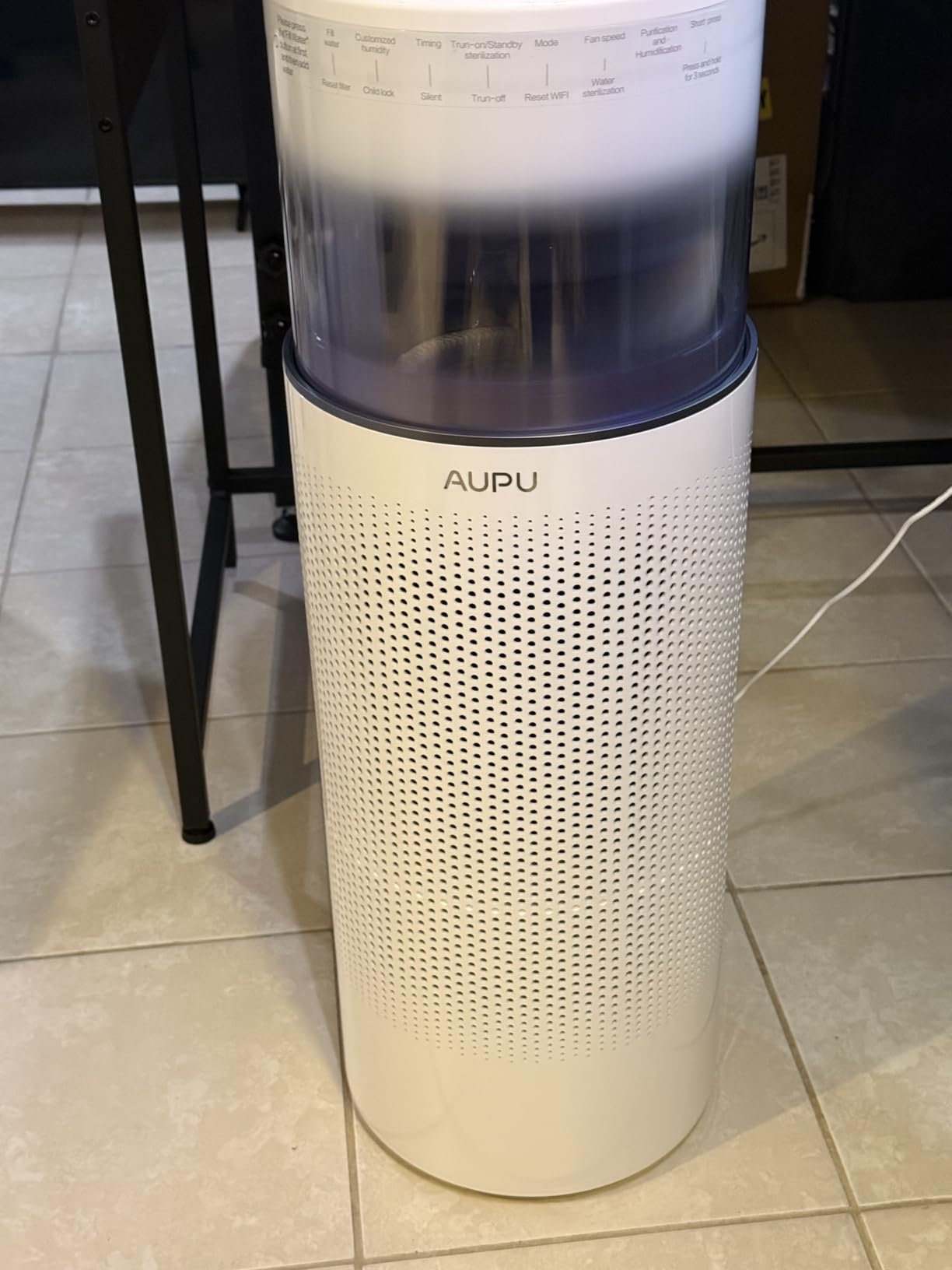 2 in 1 Air Purifier with Humidifier,Air Purifiers for Home Large Room,Humidifier and Air Purifier in one HEPA Purifier for Home Pets Remove Pet Odor Smoke Pollen Dust for Bedroom,Living Room,Office - Customer Photo 2