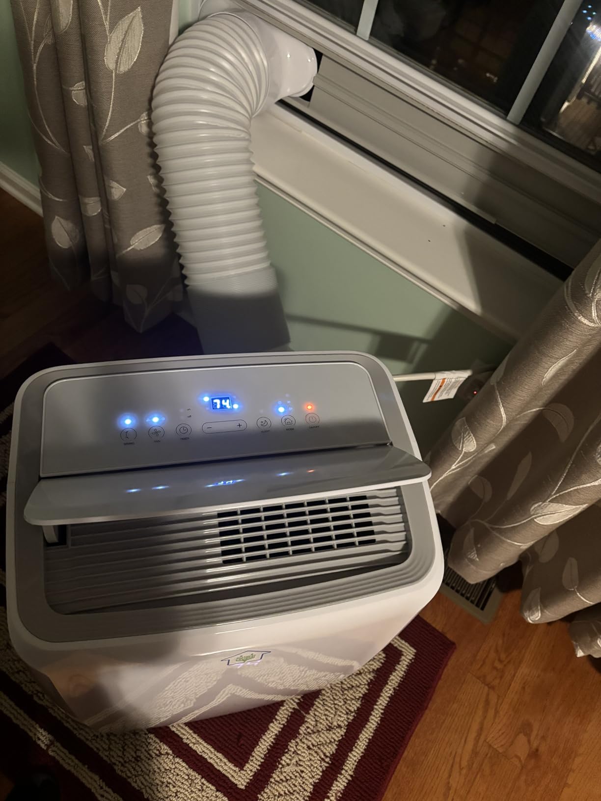 14,000 BTU Smart Air Conditioner with Heat, 4 Modes 3 Speeds Portable AC Unit with APP, Fast Cooling/Heating/Dehumidifier/Fan Mode/Remote Control/24Hrs Timer for Bedroom/Dorms/Office - Customer Photo 1