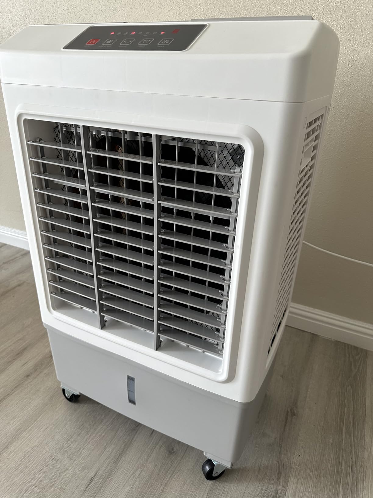 FANCOLE Windowless Air Conditioner, 2100CFM Evaporative Air Cooler with 2 Ice Packs, 700 Sq.ft Swamp Cooler Air Conditioner No Windows Needed w/3Mode & 3Speed, 7H Timer & Remote for Room Garage Patio - Customer Photo 1