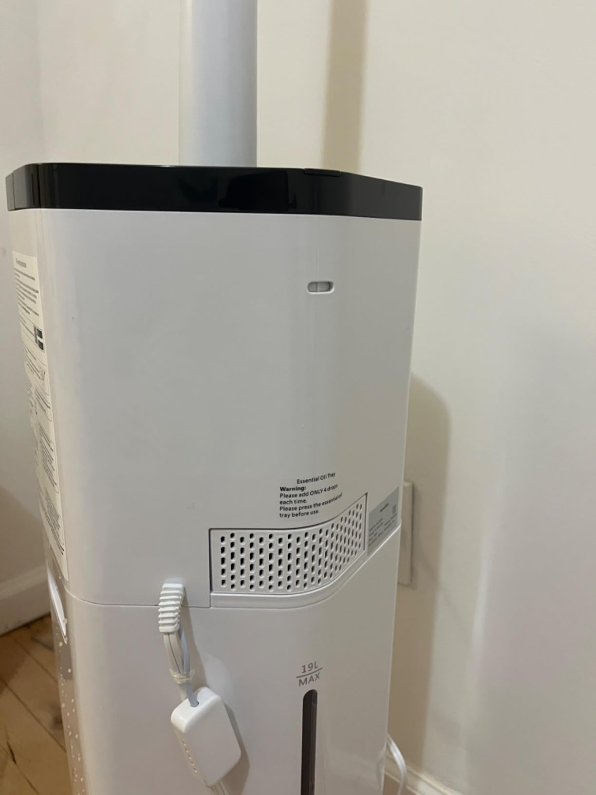 5Gal Humidifiers for Bedroom Large Room 2800 sq ft, 19L Quiet Humidifiers for Large Room, Floor Humidifier with 6 Mist Mode & Auto 180°Mist Tube for Home Whole House School Office Commercial Plants - Customer Photo 1