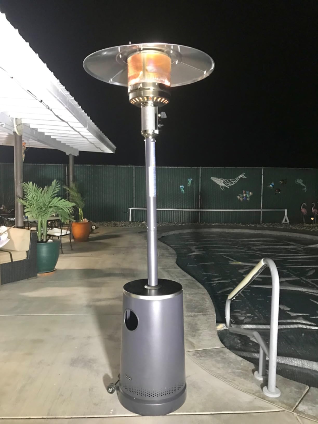 EAST OAK 48,000 BTU Pyramid Patio Heater, Quartz Glass Tube Propane Outdoor Heater with Wheels, Triple Safety Protection, 2025 Upgrade for Home, Backyard & Commercial Spaces, Bronze Customer Review EAST OAK 48,000 BTU Pyramid Patio Heater, Quartz Glass Tube Propane Outdoor Heater with Wheels, Triple Safety Protection, 2025 Upgrade for Home, Backyard & Commercial Spaces, Bronze - Customer Photo 4