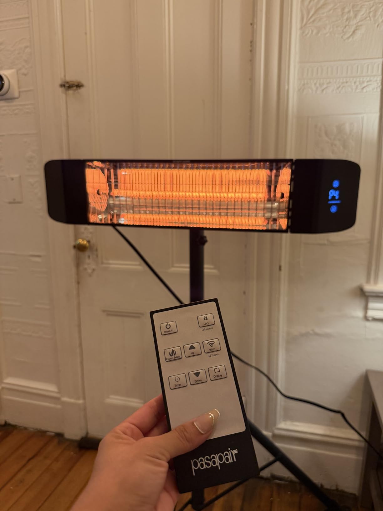 Pasapair Electric Patio Heater - Smart Infrared Indoor Heater 24H Timer with APP Control - Wall Mounted Outdoor Heater for Patio Garage - IP65 CSA Certified - Customer Photo 1