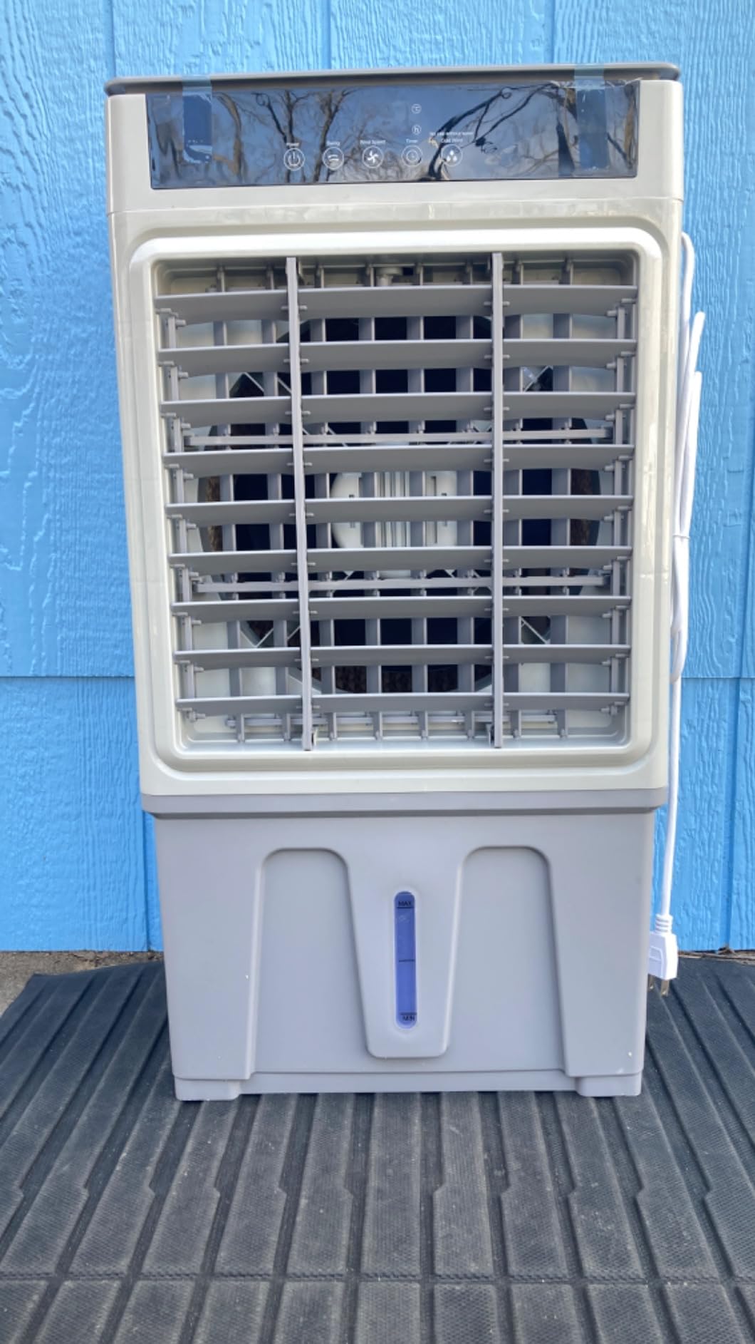Large Windowless Portable Air Conditioner, 3 in 1 Evaporative Swamp Cooler with Remote, Hoseless Ventless Fan Ac Unit, 7H Timer, 8 Gal Water Tank, 4 Ice Box for Garage, Bedroom Home Outdoor Customer Review Large Windowless Portable Air Conditioner, 3 in 1 Evaporative Swamp Cooler with Remote, Hoseless Ventless Fan Ac Unit, 7H Timer, 8 Gal Water Tank, 4 Ice Box for Garage, Bedroom Home Outdoor - Customer Photo 1