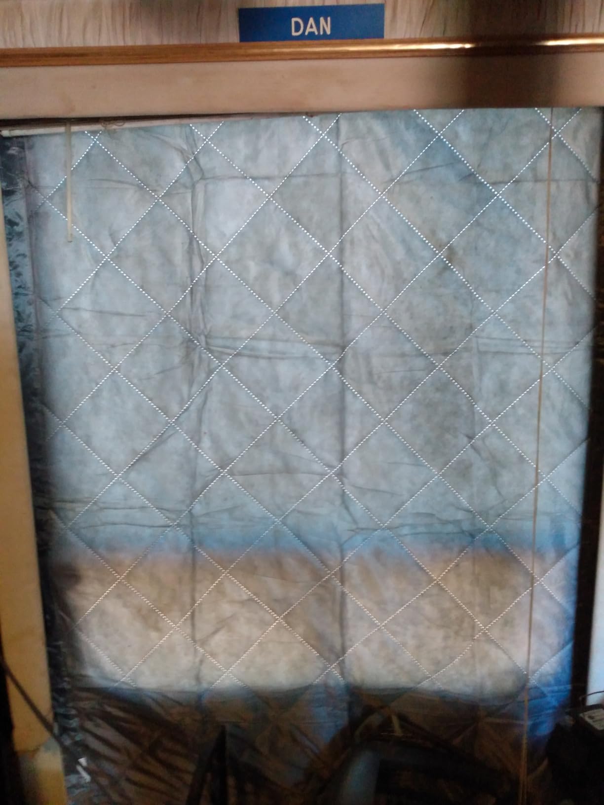 Winter Insulated Window Cover 47in x 63in Thermal Insulated Window Cover 3 Layer Oxford Cloth Cotton Windows Blanket Heavy Duty Windows Insulation Kit for Winter to Keep Warm, Gray - Customer Photo 1