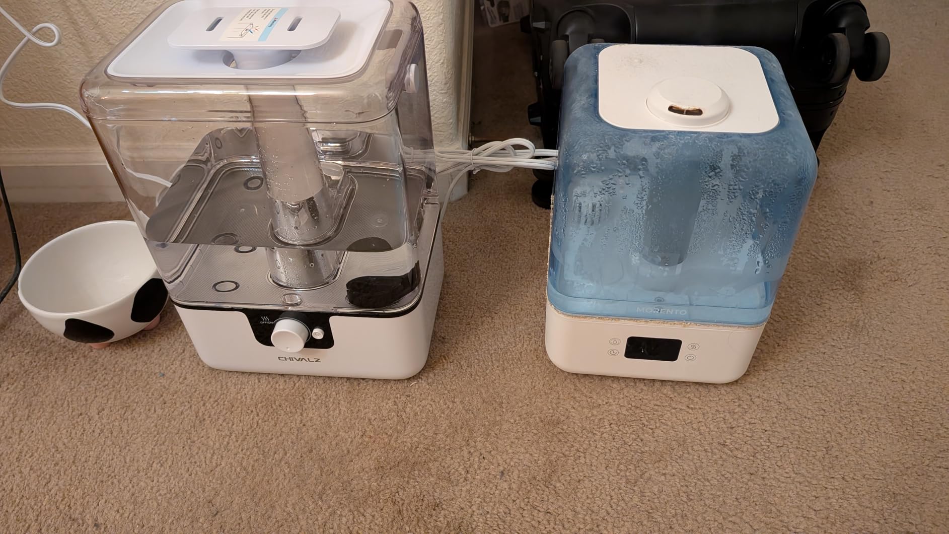 CHIVALZ Humidifiers for Bedroom, 6L Cool Mist Humidifiers for Baby Nursery, 26dB Quiet, 50H Runtime, Top Fill Humidifier for Large Room, Home, Plants, Nightlight, Oil Diffuser 1 Pack White - Customer Photo 1
