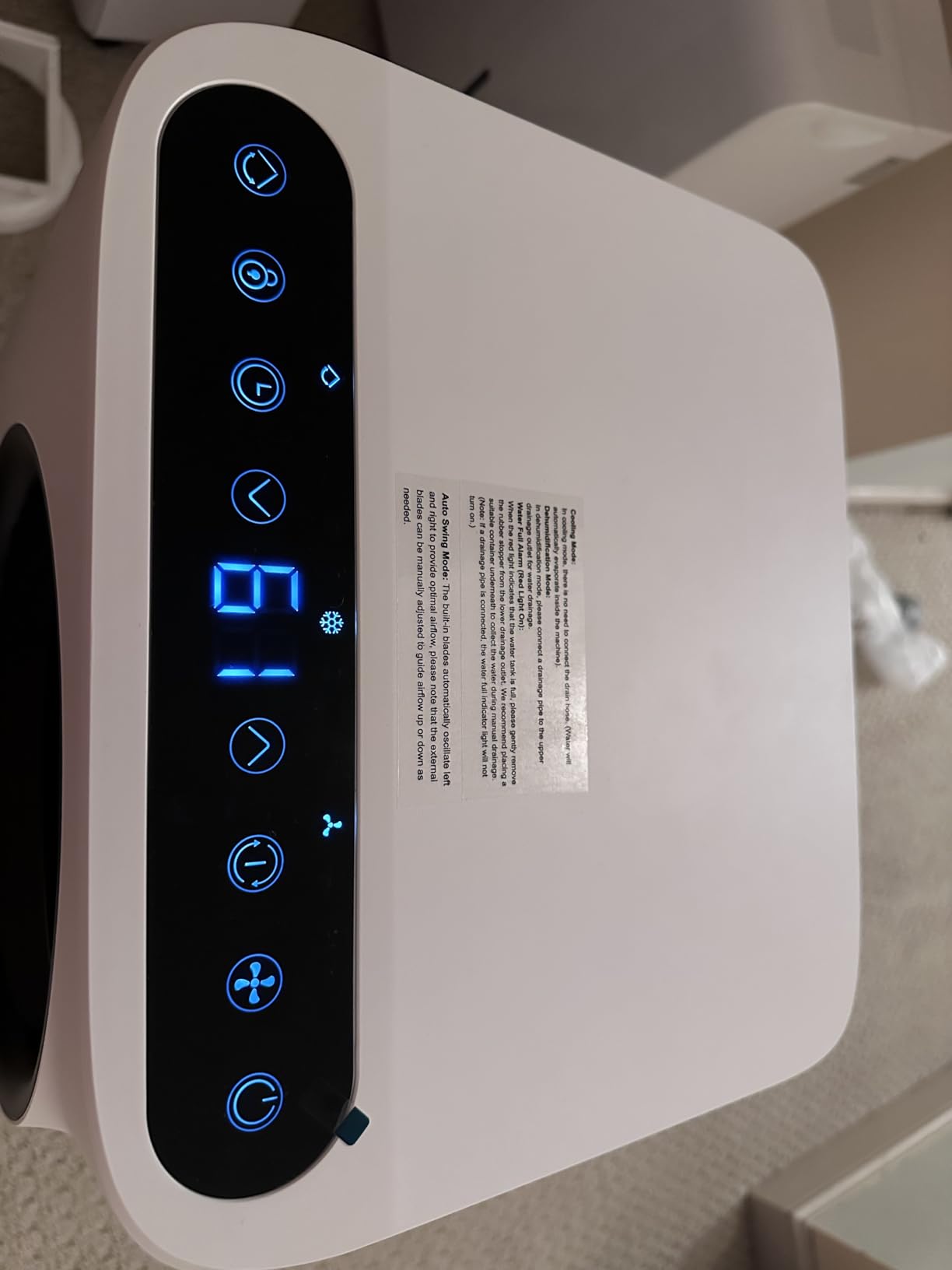Portable Air Conditioners, 16000 BTU Smart Room Air Conditioner with Cooling/Dehumidifier/Fan, auto Oscillation, 24-Hour Timed Remote Control - Customer Photo 2