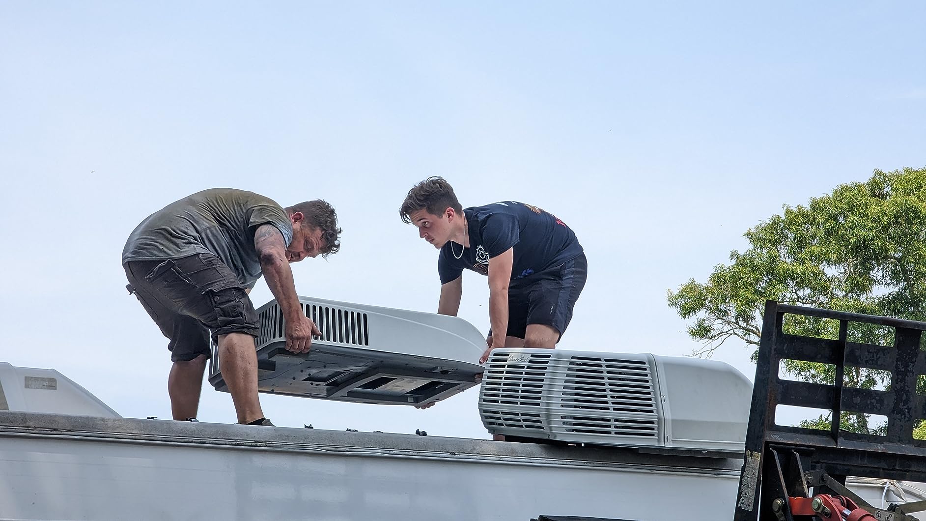 Coleman-Mach 08-0080 Mach 15 48204 Series Air Conditioner Upper Unit 48204C966-15,000, Arctic White - Customer Photo 1