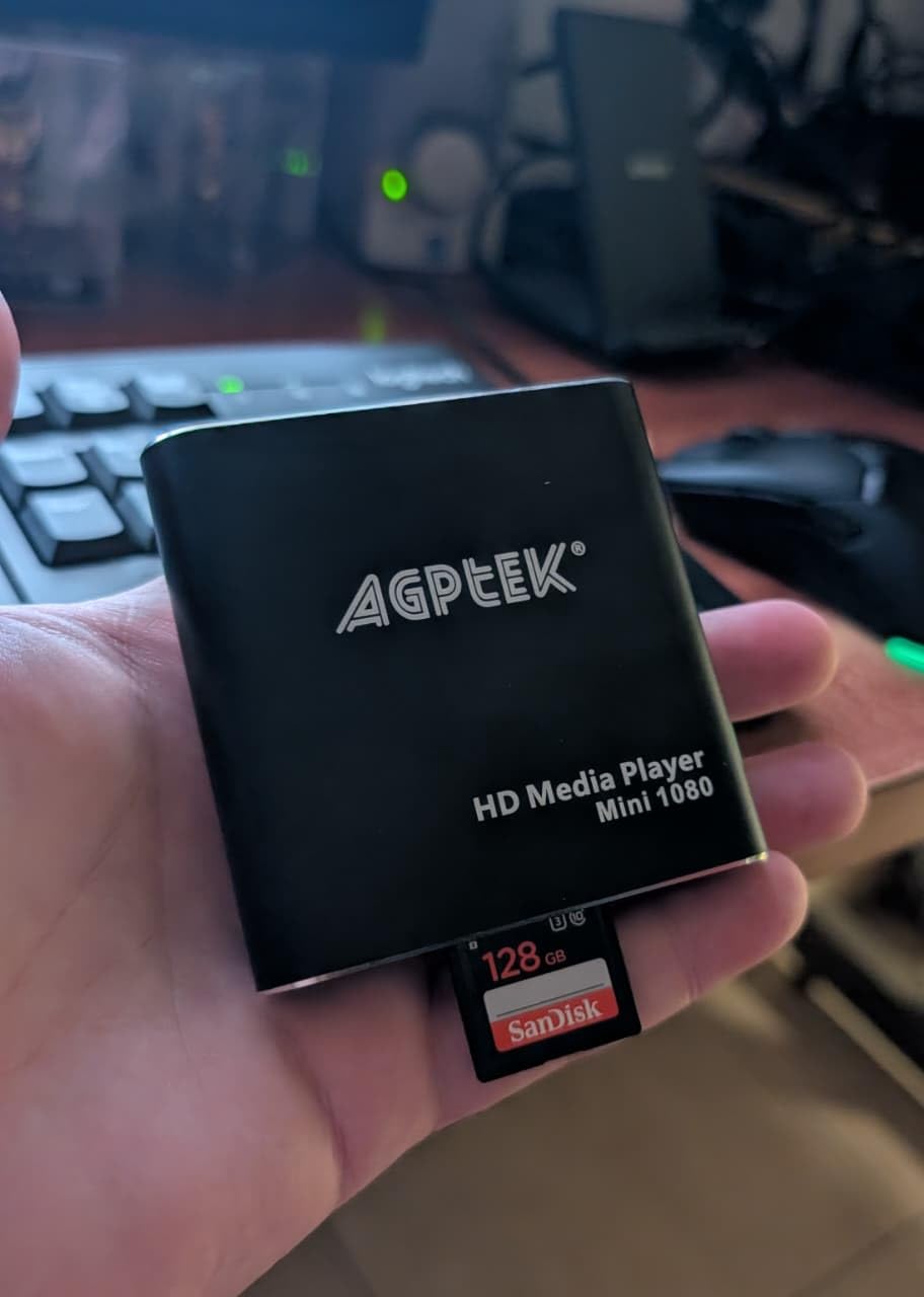 HDMI Media Player, Black Mini 1080p Full-HD Ultra HDMI Digital Media Player for -MKV/RM- HDD USB Drives and SD Cards Customer Review HDMI Media Player, Black Mini 1080p Full-HD Ultra HDMI Digital Media Player for -MKV/RM- HDD USB Drives and SD Cards - Customer Photo 1