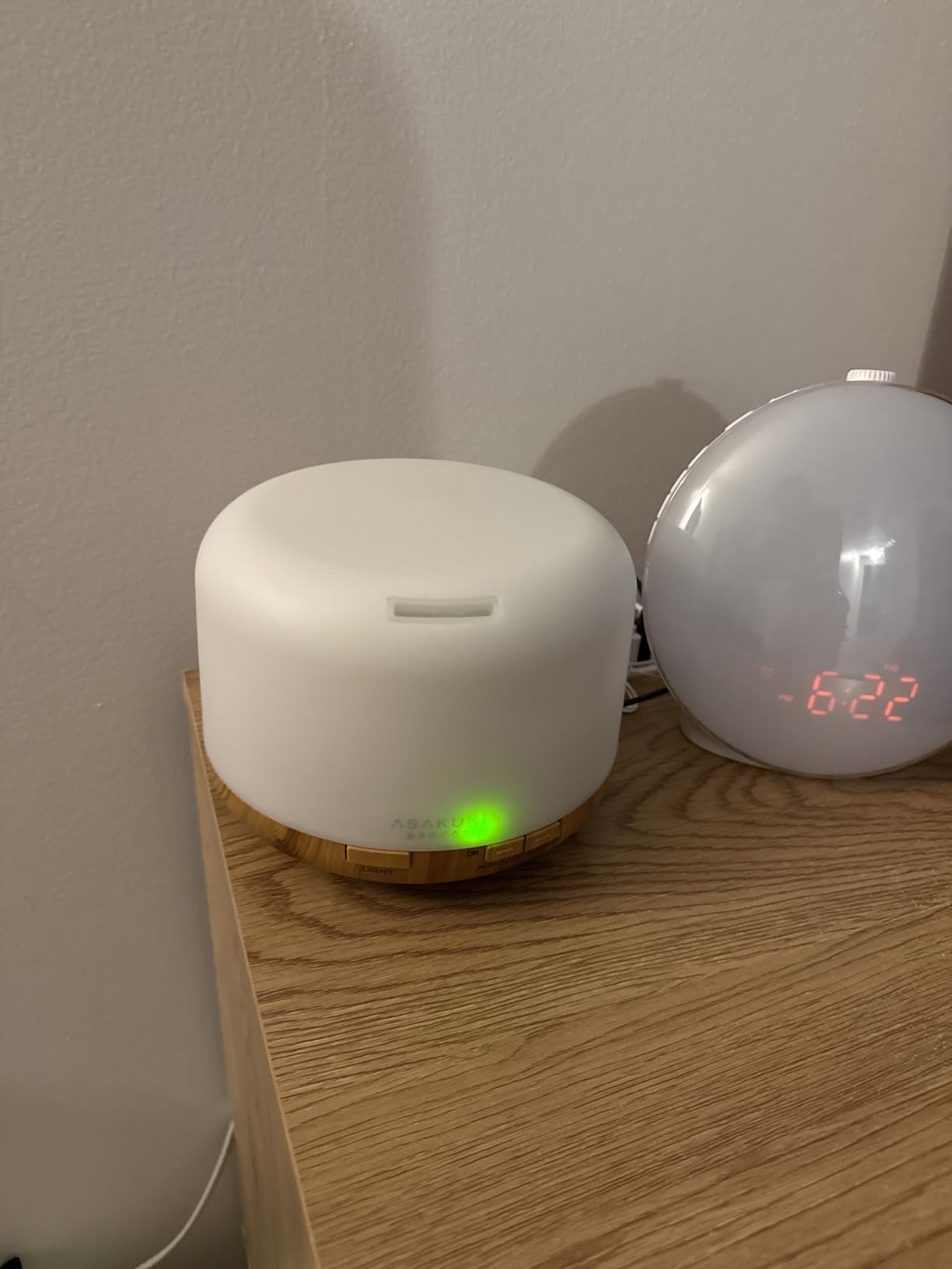 ASAKUKI Essential Oil Diffuser 500ml, Ultrasonic Aromatherapy Humidifier with Remote Control, 7 LED Colors, Timer & Auto-Off, Large Room Diffuser - Customer Photo 2