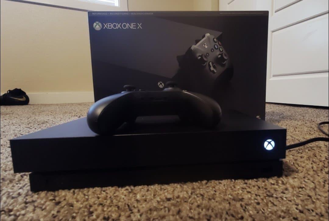 Microsoft Xbox One X 1TB, 4K Ultra HD Gaming Console, Black (Renewed) (2017 Model) Customer Review Microsoft Xbox One X 1TB, 4K Ultra HD Gaming Console, Black (Renewed) (2017 Model) - Customer Photo 1