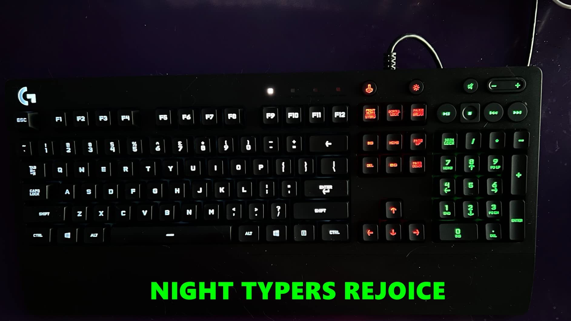 Logitech G213 Prodigy Wired Gaming Keyboard, LIGHTSYNC RGB Backlit Keys, Spill-Resistant, Customizable Keys, Dedicated Multi-Media Keys – Black - Customer Photo 4
