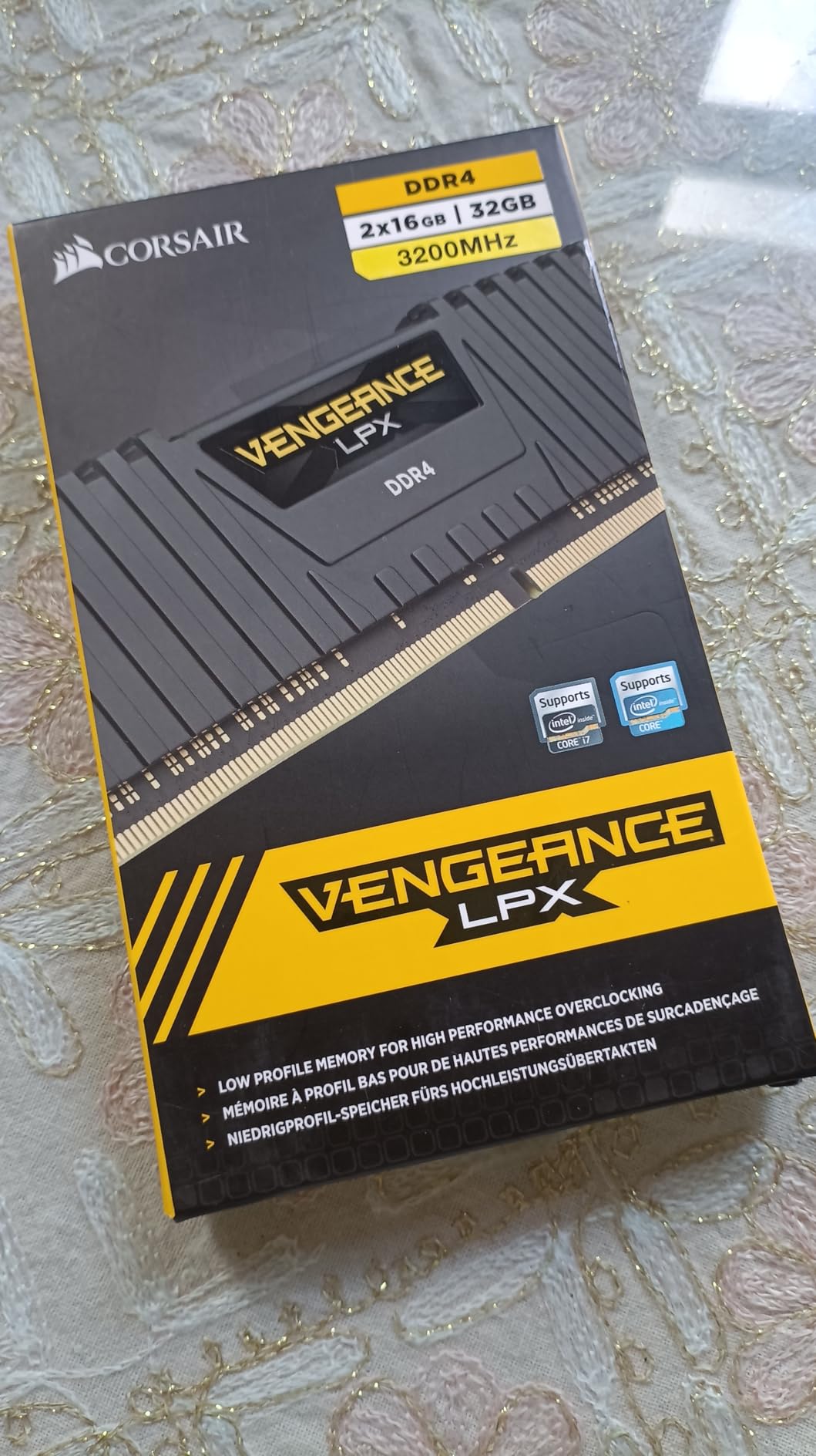 CORSAIR Vengeance LPX DDR4 RAM 32GB (2x16GB) 3200MHz CL16-20-20-38 1.35V Intel AMD Desktop Computer Memory - Black (CMK32GX4M2E3200C16) Customer Review CORSAIR Vengeance LPX DDR4 RAM 32GB (2x16GB) 3200MHz CL16-20-20-38 1.35V Intel AMD Desktop Computer Memory - Black (CMK32GX4M2E3200C16) - Customer Photo 4