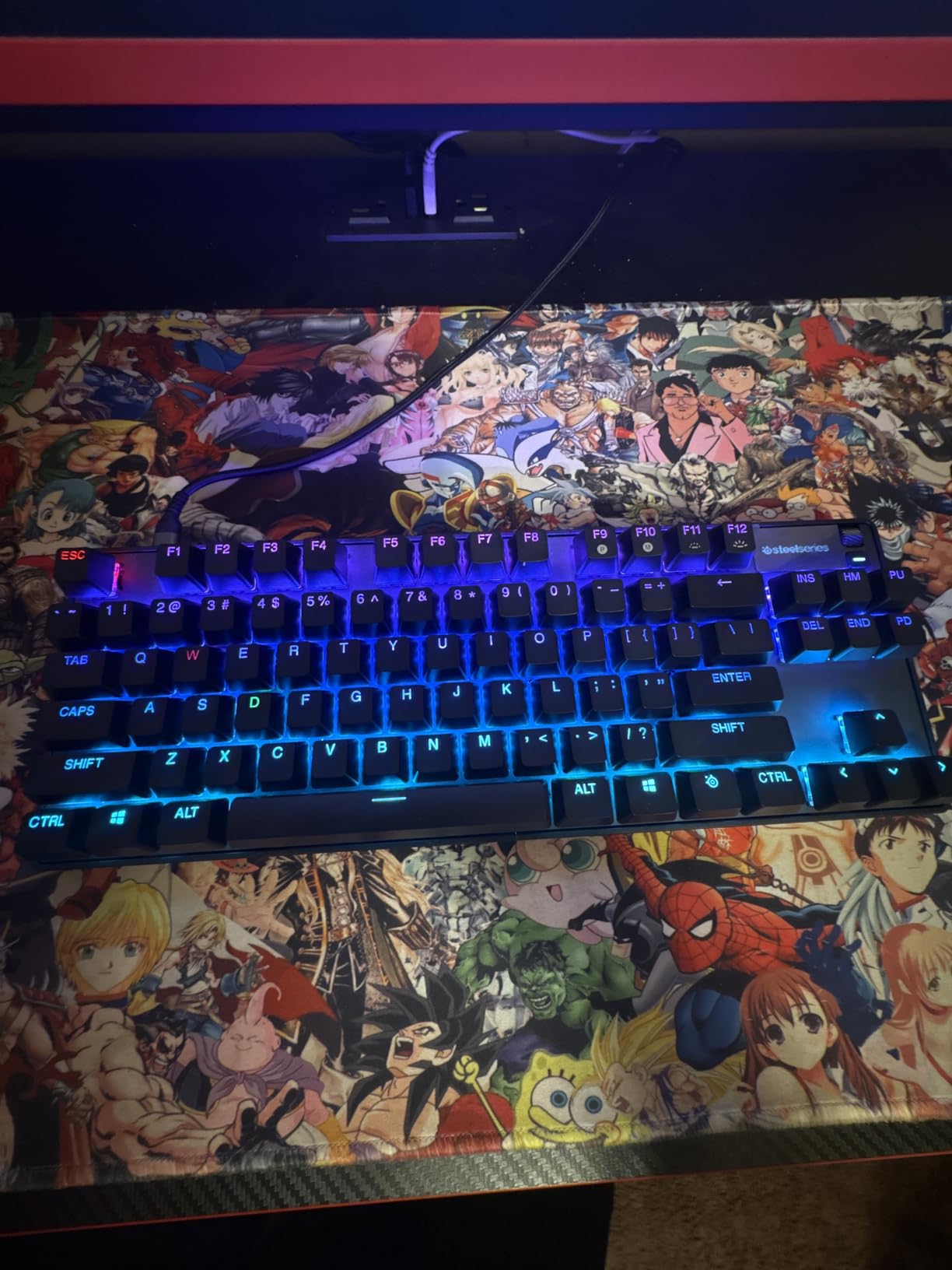 SteelSeries Apex Pro HyperMagnetic Gaming Keyboard — Adjustable Actuation — OLED Screen — RGB – USB Passthrough Customer Review SteelSeries Apex Pro HyperMagnetic Gaming Keyboard — Adjustable Actuation — OLED Screen — RGB – USB Passthrough - Customer Photo 1