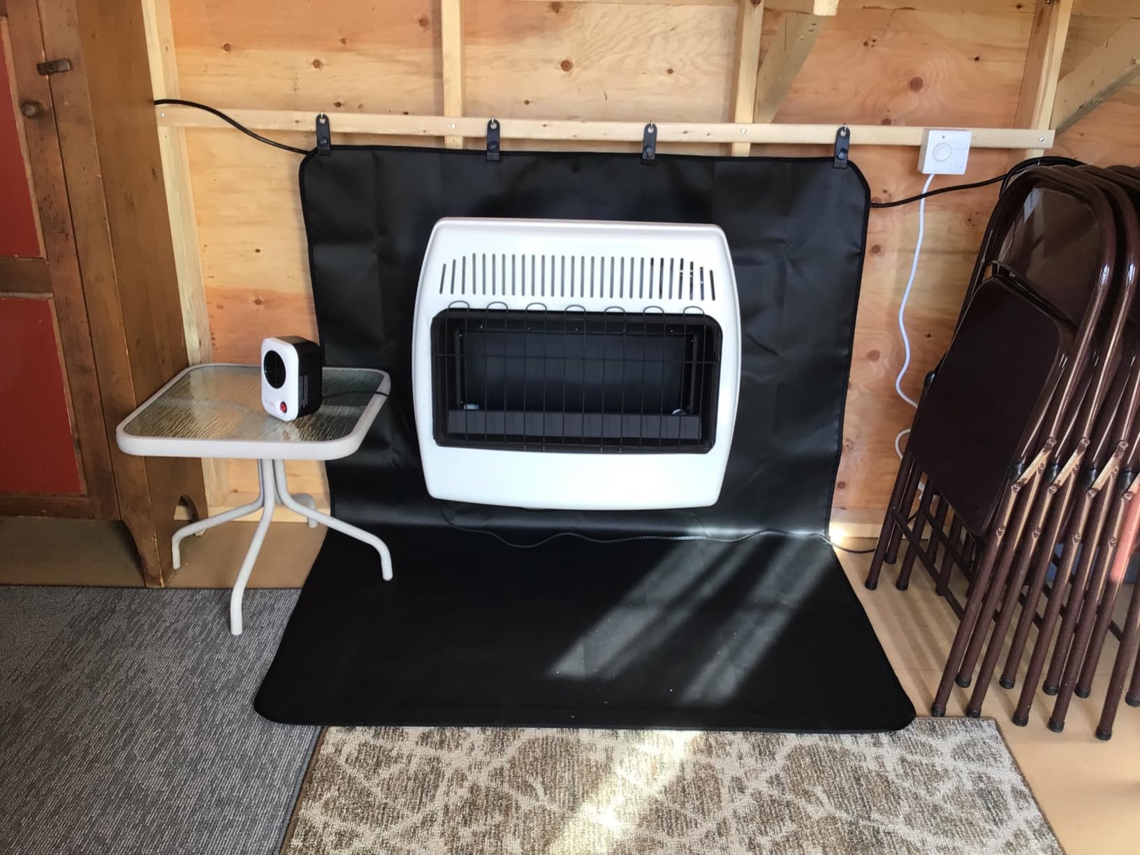 Dyna-Glo BFSS30LPT-2P 30,000 BTU Liquid Propane Blue Flame Thermostatic Vent Free Wall Heater, White - Customer Photo 1