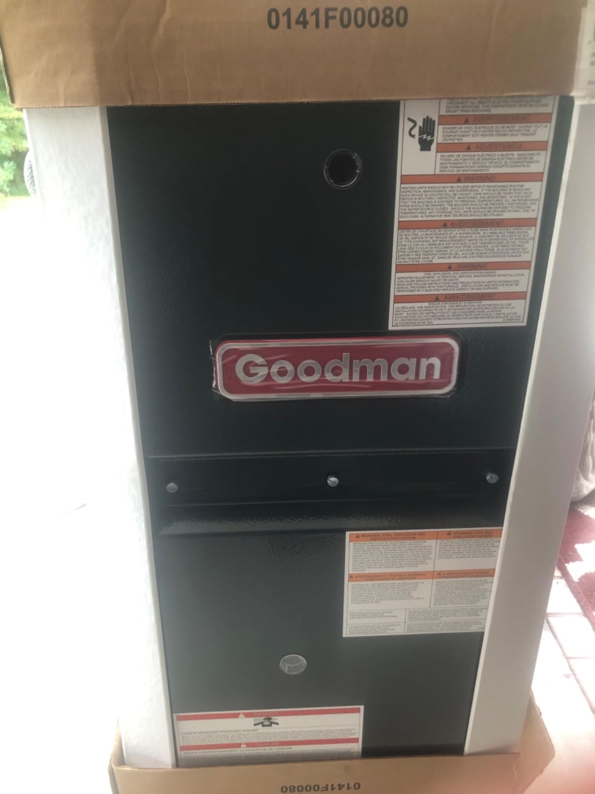 Goodman 80,000 BTU 96% Efficiency Multi-Speed, Single-Stage upflow/Horizontal Furnace Model: (GR9S960803BN) Cabinet is 17.5 inches wide-R32 Ready-Nationwide Installation-NOT Including CA - Customer Photo 1