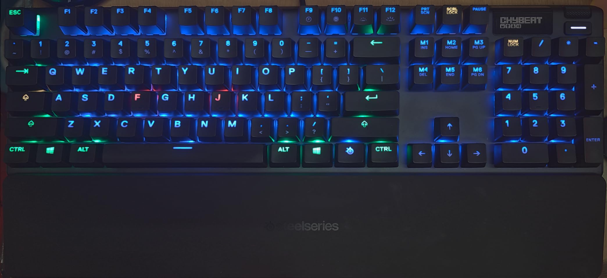 SteelSeries USB Apex 5 Hybrid Mechanical Gaming Keyboard – Per-Key RGB Illumination – Aircraft Grade Aluminum Alloy Frame – OLED Smart Display (Hybrid Blue Switch) Customer Review SteelSeries USB Apex 5 Hybrid Mechanical Gaming Keyboard – Per-Key RGB Illumination – Aircraft Grade Aluminum Alloy Frame – OLED Smart Display (Hybrid Blue Switch) - Customer Photo 1