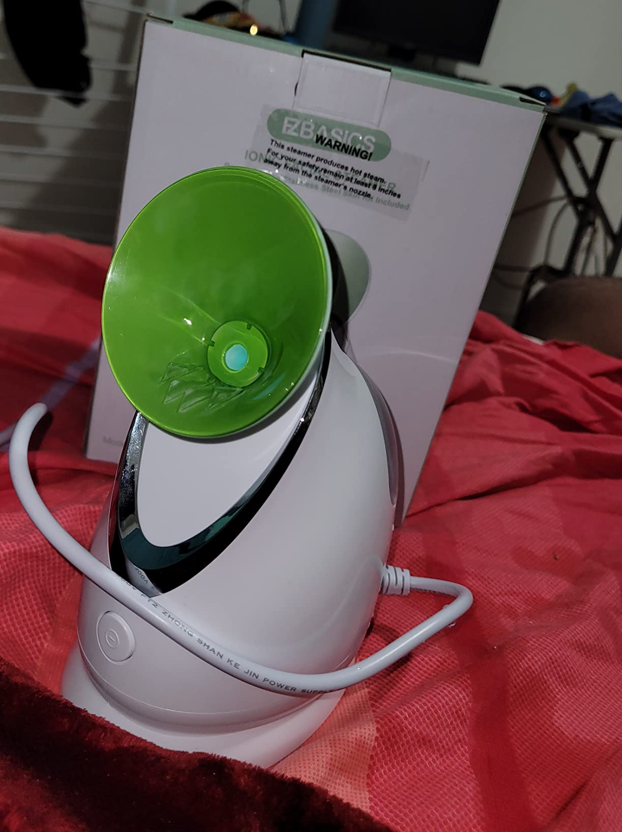 EZBASICS Facial Steamer Warm Mist Humidifier White - Customer Photo 1