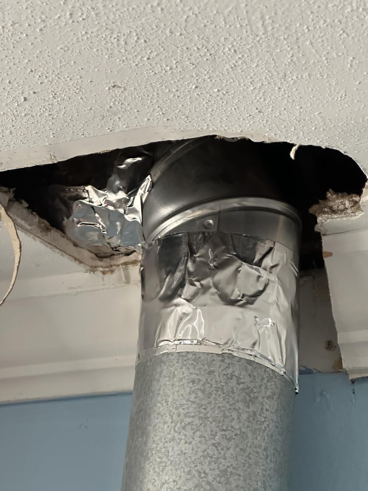 TapePlus HVAC Tape - 3 in x 210 ft, Silver - Insulation & Heat-Resistant Heavy-Duty Waterproof Foil Tape - Duct Seal & High-Temp Aluminum Foil Adhesive Sheet - Customer Photo 1