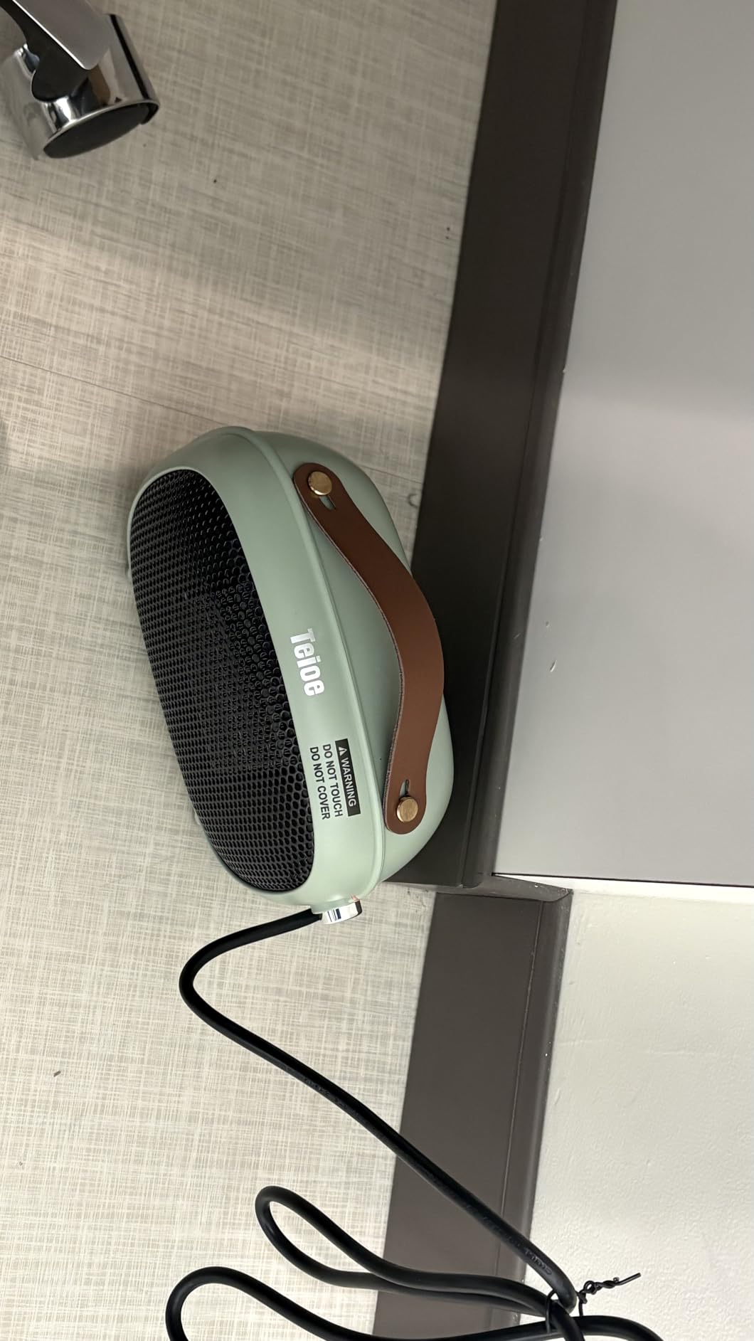 Space Heater, Teioe Mini Electric Space Heater 800W/400W, Small PTC Ceramic Heater with Tip-Over and Overheat Protection, 3 Operating Modes, Space Heaters for Office, Bedroom and Under Desk (GREEN) - Customer Photo 1
