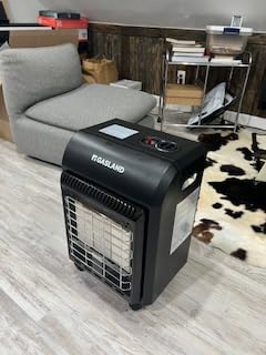 Gasland MHA18BN Propane Radiant heater, 18,000 BTU Warm Area up to 450 sq. ft, Portable LP Gas Heater for Garages, Workshops and Construction Sites, Ultra Quiet Propane Heater with LP Regulator Hose - Customer Photo 1