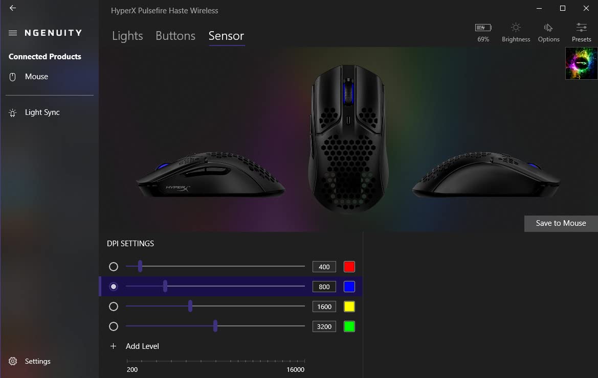 HyperX Pulsefire Haste – Gaming Mouse, Ultra-Lightweight, 59g, Honeycomb Shell, Hex Design, RGB, HyperFlex USB Cable, Up to 16000 DPI, 6 Programmable Buttons,Black Customer Review HyperX Pulsefire Haste – Gaming Mouse, Ultra-Lightweight, 59g, Honeycomb Shell, Hex Design, RGB, HyperFlex USB Cable, Up to 16000 DPI, 6 Programmable Buttons,Black - Customer Photo 1