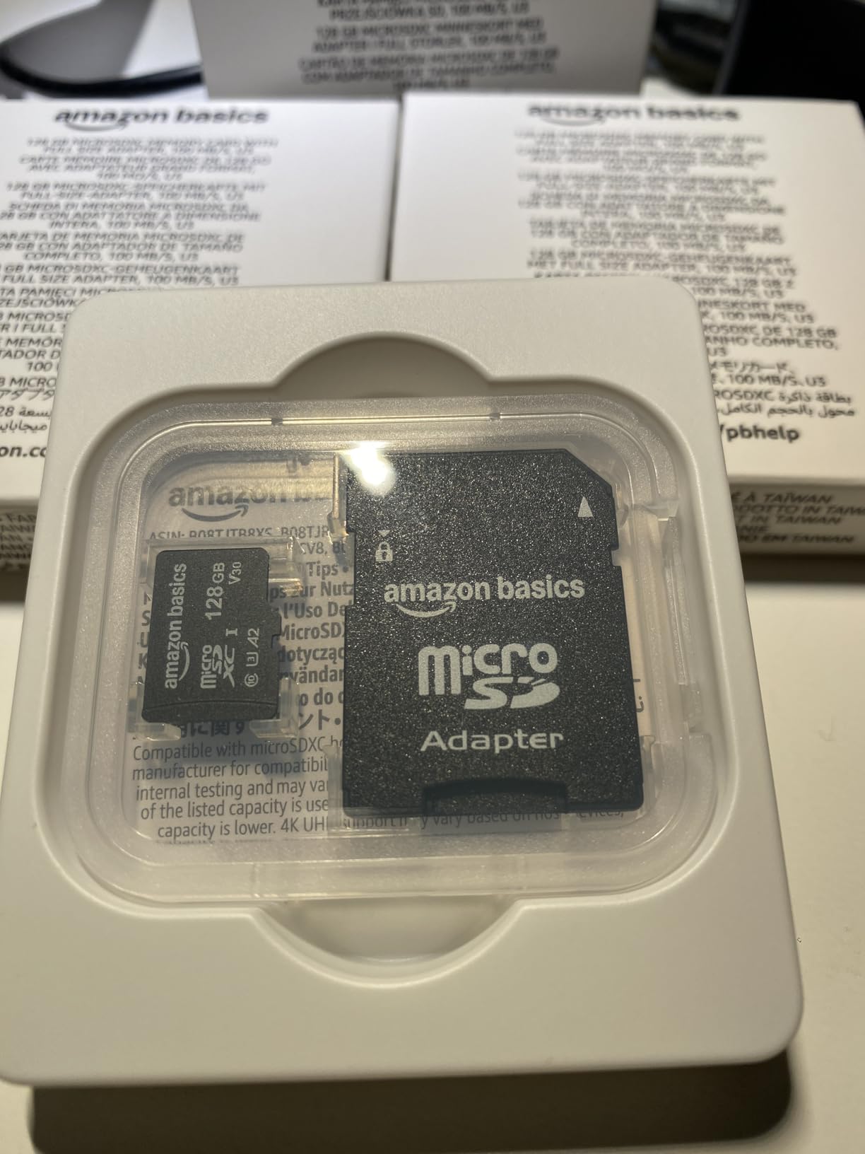 Amazon Basics Micro SDXC Memory Card with Full Size Adapter, A2, U3, Read Speed up to 100 MB/s, 256 GB, Black Customer Review Amazon Basics Micro SDXC Memory Card with Full Size Adapter, A2, U3, Read Speed up to 100 MB/s, 256 GB, Black - Customer Photo 2