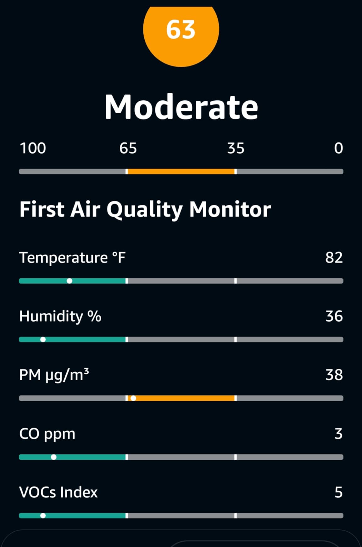 Amazon Smart Air Quality Monitor – Know your air, Works with Alexa - Customer Photo 2