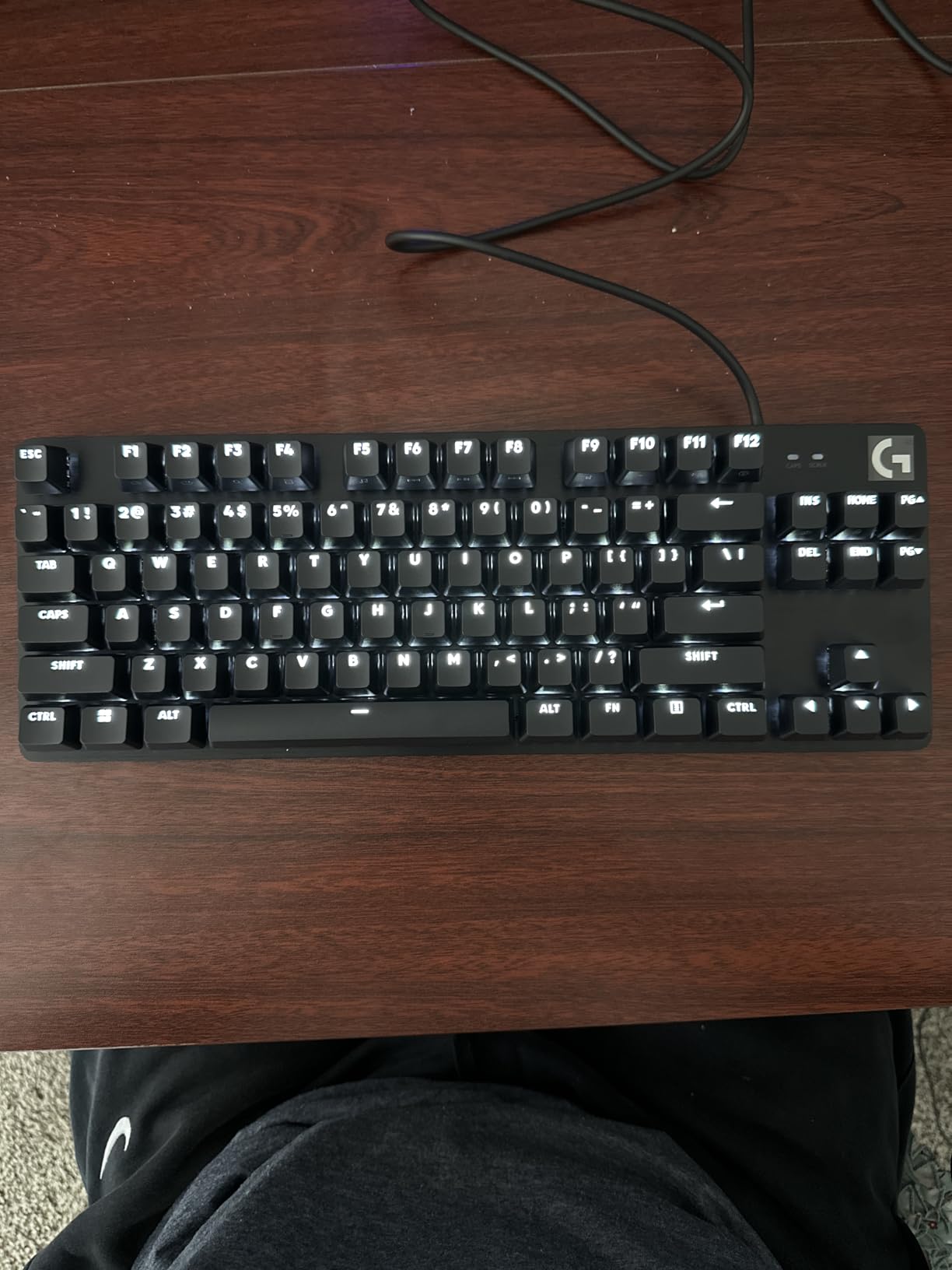Logitech G413 SE Full-Size Mechanical Gaming Keyboard - Backlit Keyboard with Tactile Mechanical Switches, Anti-Ghosting, Compatible with Windows, macOS - Black Aluminum Customer Review Logitech G413 SE Full-Size Mechanical Gaming Keyboard - Backlit Keyboard with Tactile Mechanical Switches, Anti-Ghosting, Compatible with Windows, macOS - Black Aluminum - Customer Photo 2