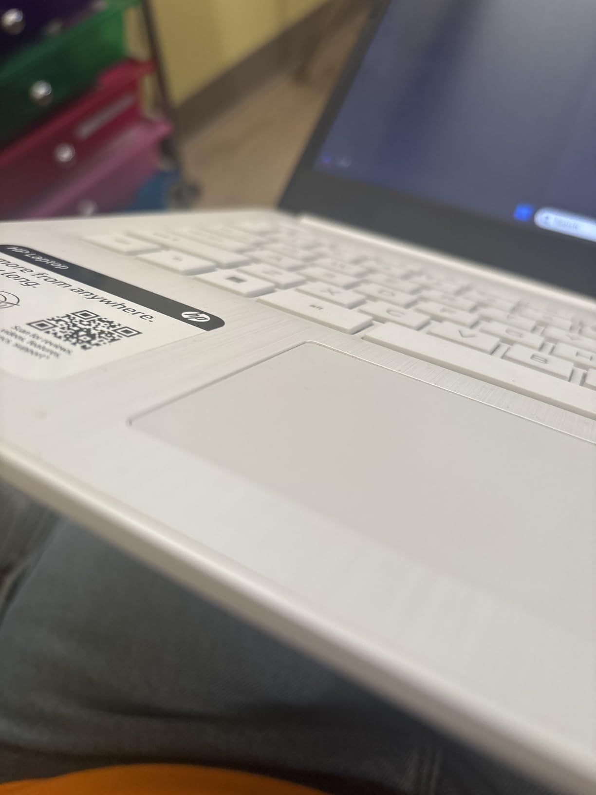 HP 14 Laptop, Intel Celeron N4020, 4 GB RAM, 64 GB Storage, 14-inch Micro-edge HD Display, Windows 11 Home, Thin & Portable, 4K Graphics, One Year of Microsoft 365 (14-dq0040nr, Snowflake White) Customer Review HP 14 Laptop, Intel Celeron N4020, 4 GB RAM, 64 GB Storage, 14-inch Micro-edge HD Display, Windows 11 Home, Thin & Portable, 4K Graphics, One Year of Microsoft 365 (14-dq0040nr, Snowflake White) - Customer Photo 3