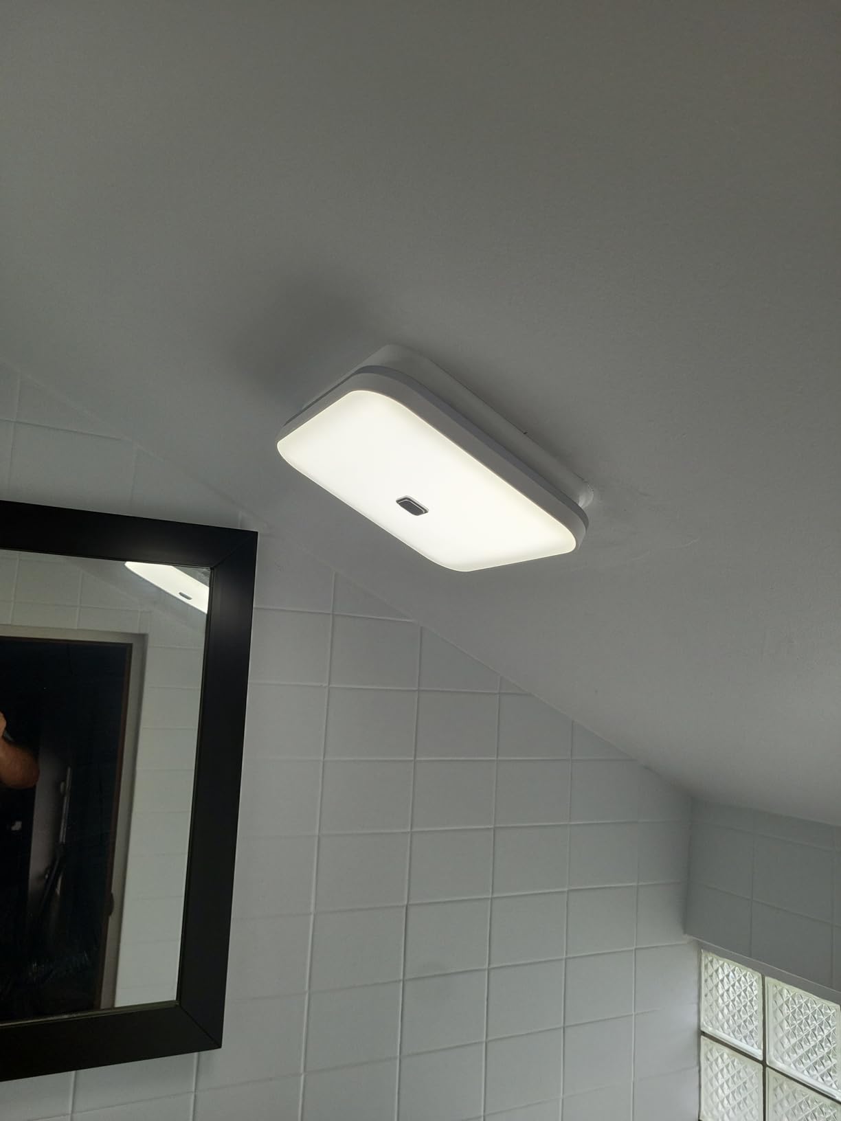 OREiN 2-in-1 Bathroom Exhaust Fan with Light, 100 CFM Bathroom Fan Light, 1.5 Sones Quiet Ventilation Fan Combo for Shower, Energy Star Certified, HVI/FCC/ETL Listed Customer Review OREiN 2-in-1 Bathroom Exhaust Fan with Light, 100 CFM Bathroom Fan Light, 1.5 Sones Quiet Ventilation Fan Combo for Shower, Energy Star Certified, HVI/FCC/ETL Listed - Customer Photo 5