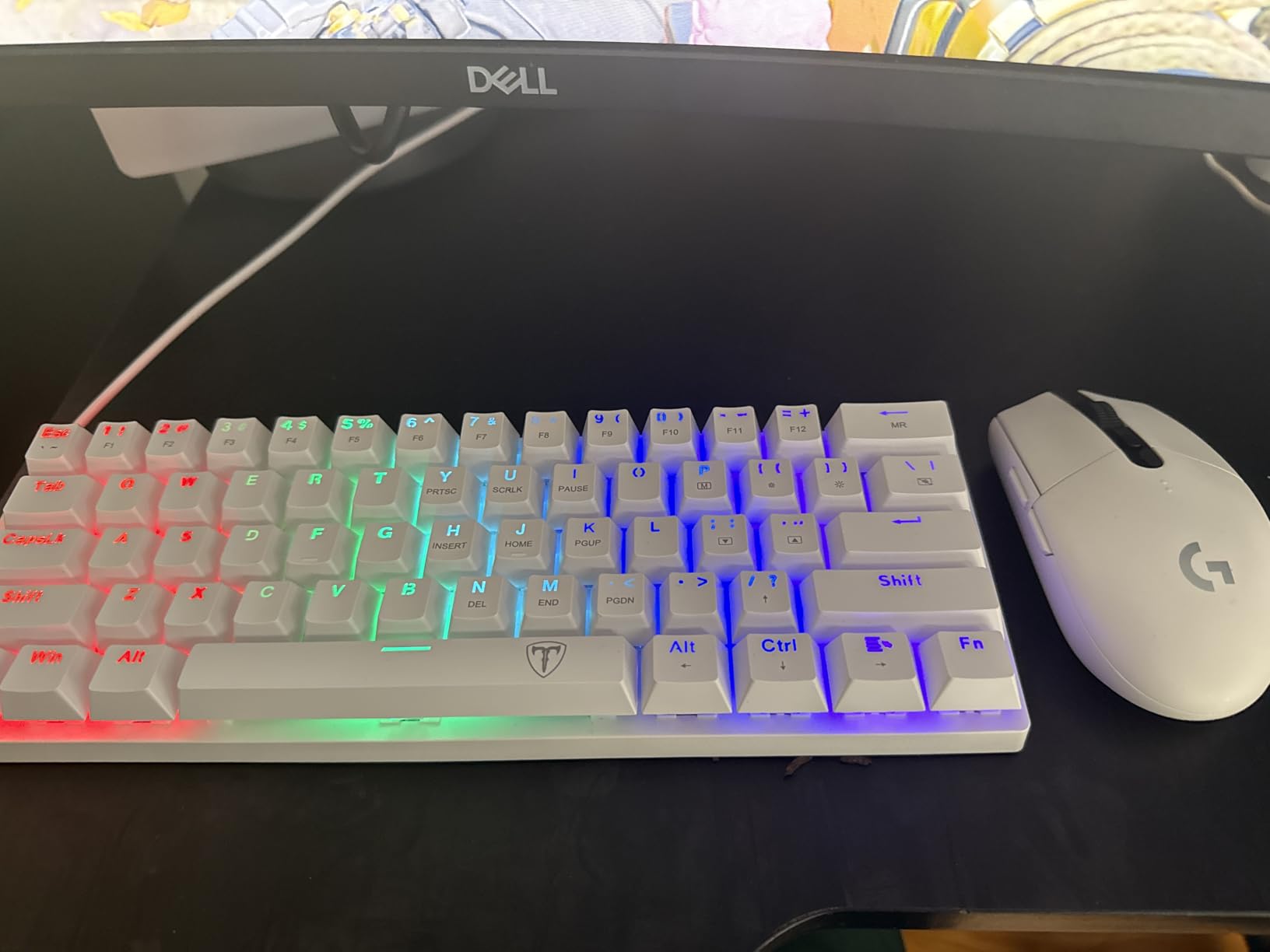 Portable 60% Mechanical Gaming Keyboard, Wired Keyboard with Blue Switches,LED Customization Backlit,61 Keys Ultra-Compact Mini OfficeKeyboard for PC/Mac/Xbox,Easy to Carry On Trip-Black Customer Review Portable 60% Mechanical Gaming Keyboard, Wired Keyboard with Blue Switches,LED Customization Backlit,61 Keys Ultra-Compact Mini OfficeKeyboard for PC/Mac/Xbox,Easy to Carry On Trip-Black - Customer Photo 2