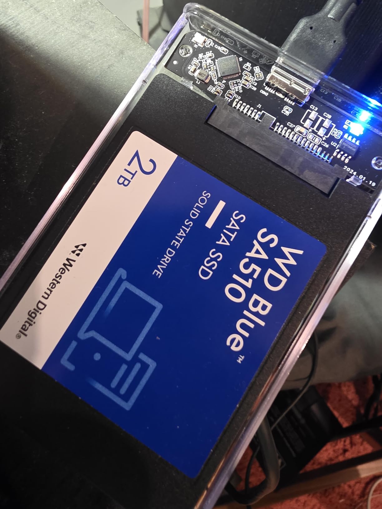 Western Digital 1TB WD Blue SA510 SATA Internal Solid State Drive SSD - SATA III 6 Gb/s, 2.5 Western Digital 1TB WD Blue SA510 SATA Internal Solid State Drive SSD - SATA III 6 Gb/s, 2.5
