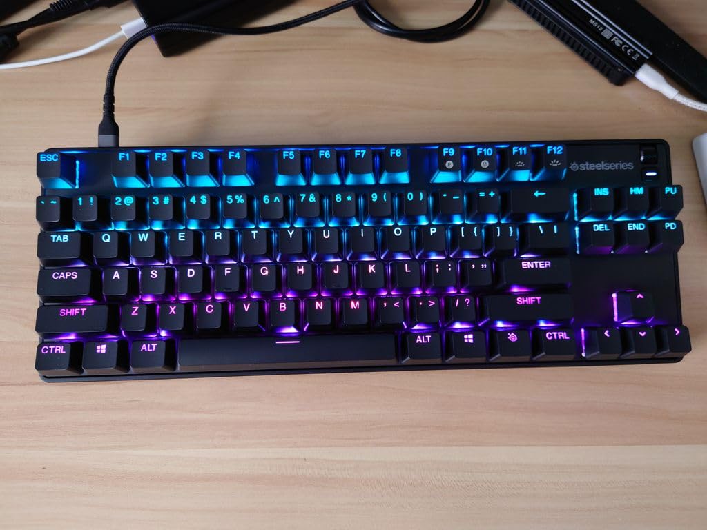 SteelSeries New Apex 9 TKL – HotSwap Optical Mini Keyboard – TKL Esports Design – Optical Switches – RGB Customization – Aluminum Alloy Frame – Double Shot PBT Keycaps Customer Review SteelSeries New Apex 9 TKL – HotSwap Optical Mini Keyboard – TKL Esports Design – Optical Switches – RGB Customization – Aluminum Alloy Frame – Double Shot PBT Keycaps - Customer Photo 1