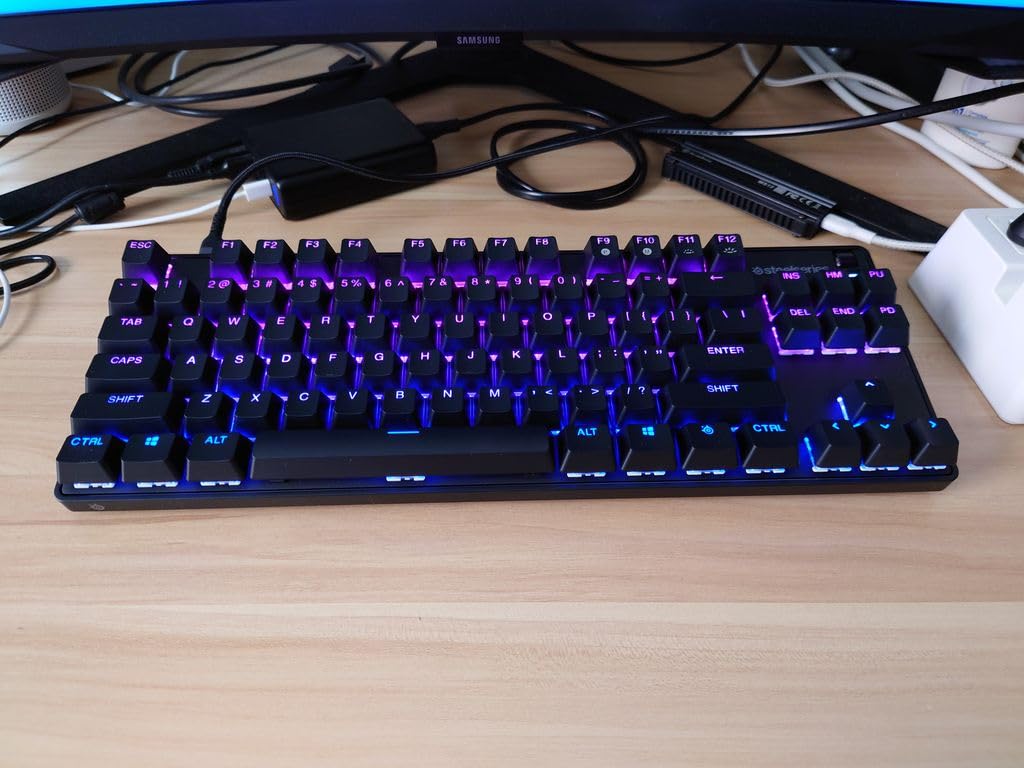 SteelSeries New Apex 9 TKL – HotSwap Optical Mini Keyboard – TKL Esports Design – Optical Switches – RGB Customization – Aluminum Alloy Frame – Double Shot PBT Keycaps Customer Review SteelSeries New Apex 9 TKL – HotSwap Optical Mini Keyboard – TKL Esports Design – Optical Switches – RGB Customization – Aluminum Alloy Frame – Double Shot PBT Keycaps - Customer Photo 2