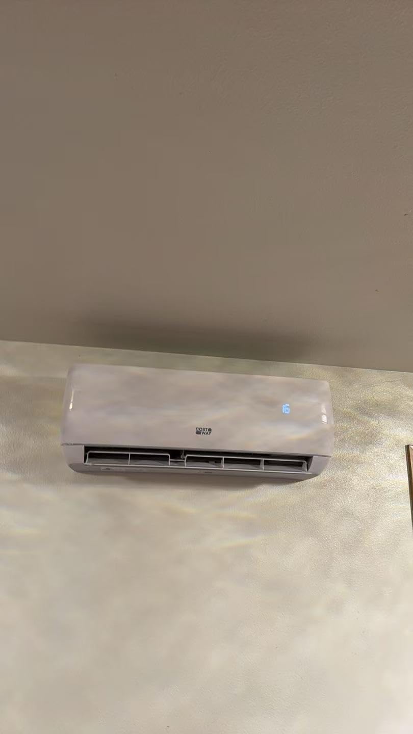 COSTWAY 12000BTU Mini Split Air Conditioner& Heater, 20 SEER2 115V Wall-Mounted Ductless AC Unit Cools Rooms up to 750 Sq. Ft, Energy Efficient Inverter AC with Heat Pump (Blast Series) - Customer Photo 4